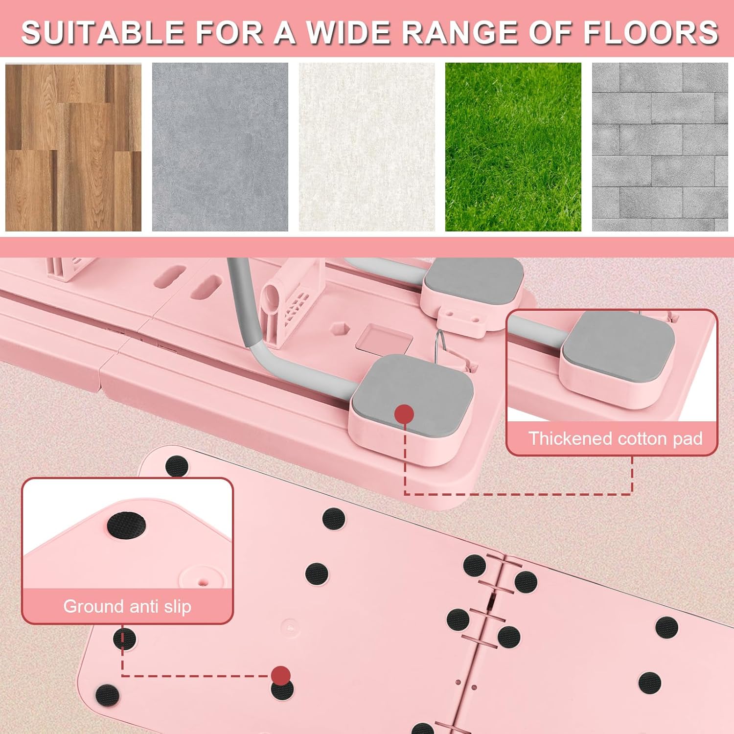 Wingfly Tavola Pilates Pieghevole 5 in 1 con Contatore LED - immagine 6