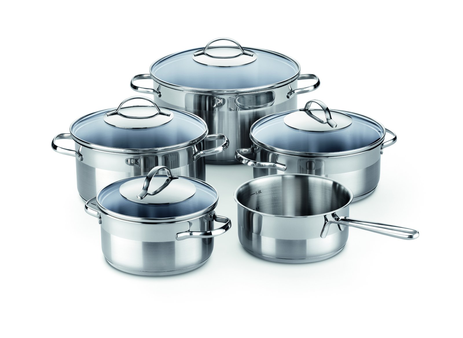 KELOmat Stoviglie Set Murano 9 pezzi – acciaio inossidabile