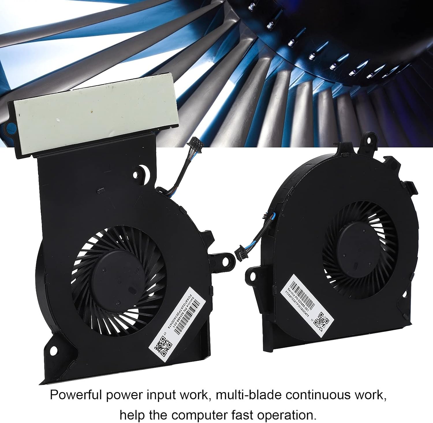 Ventola CPU 4 Pin (2pz) per OMEN 15‑ce/17‑an - immagine 4