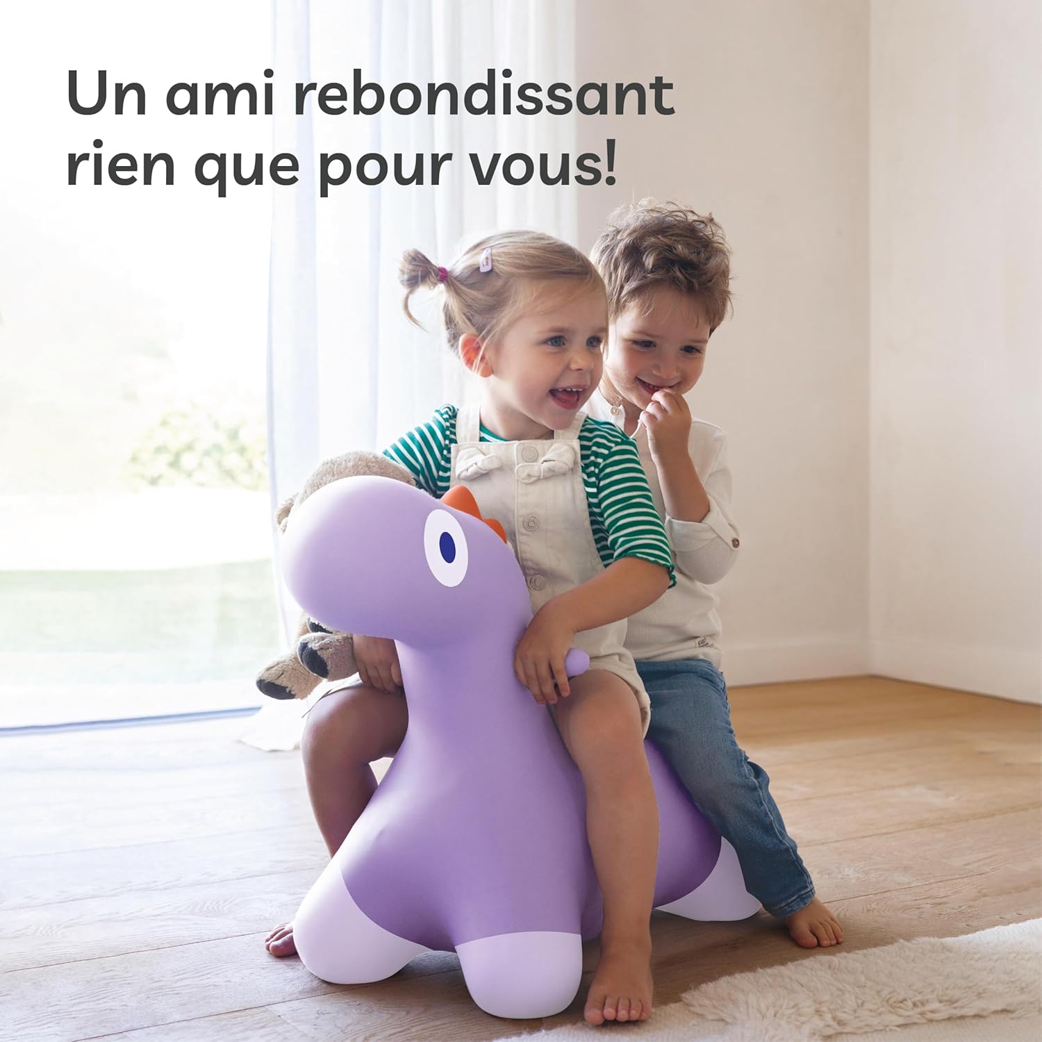 QUUT - Hoppi Dino Saltatore Gonfiabile, Lavanda - immagine 2