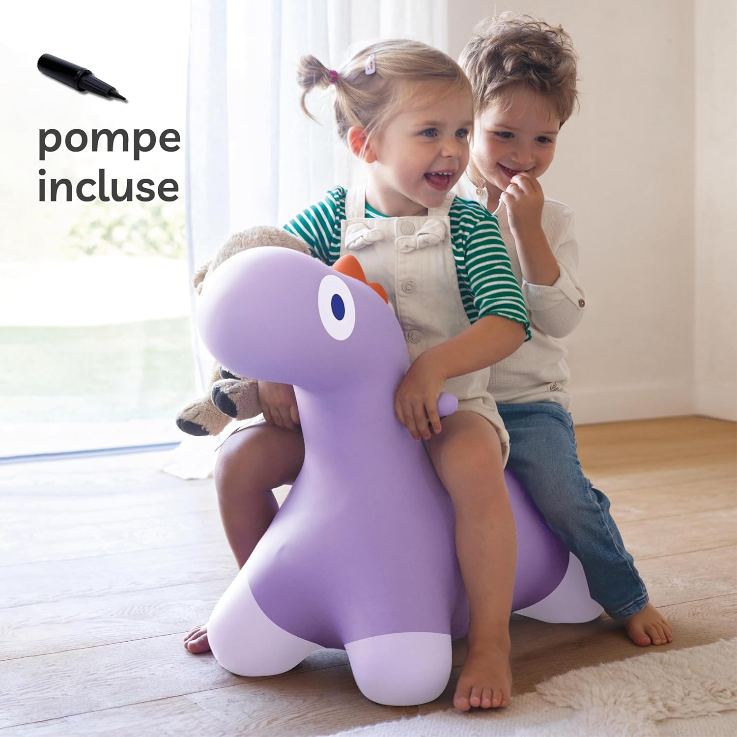 QUUT - Hoppi Dino Saltatore Gonfiabile, Lavanda - immagine 3