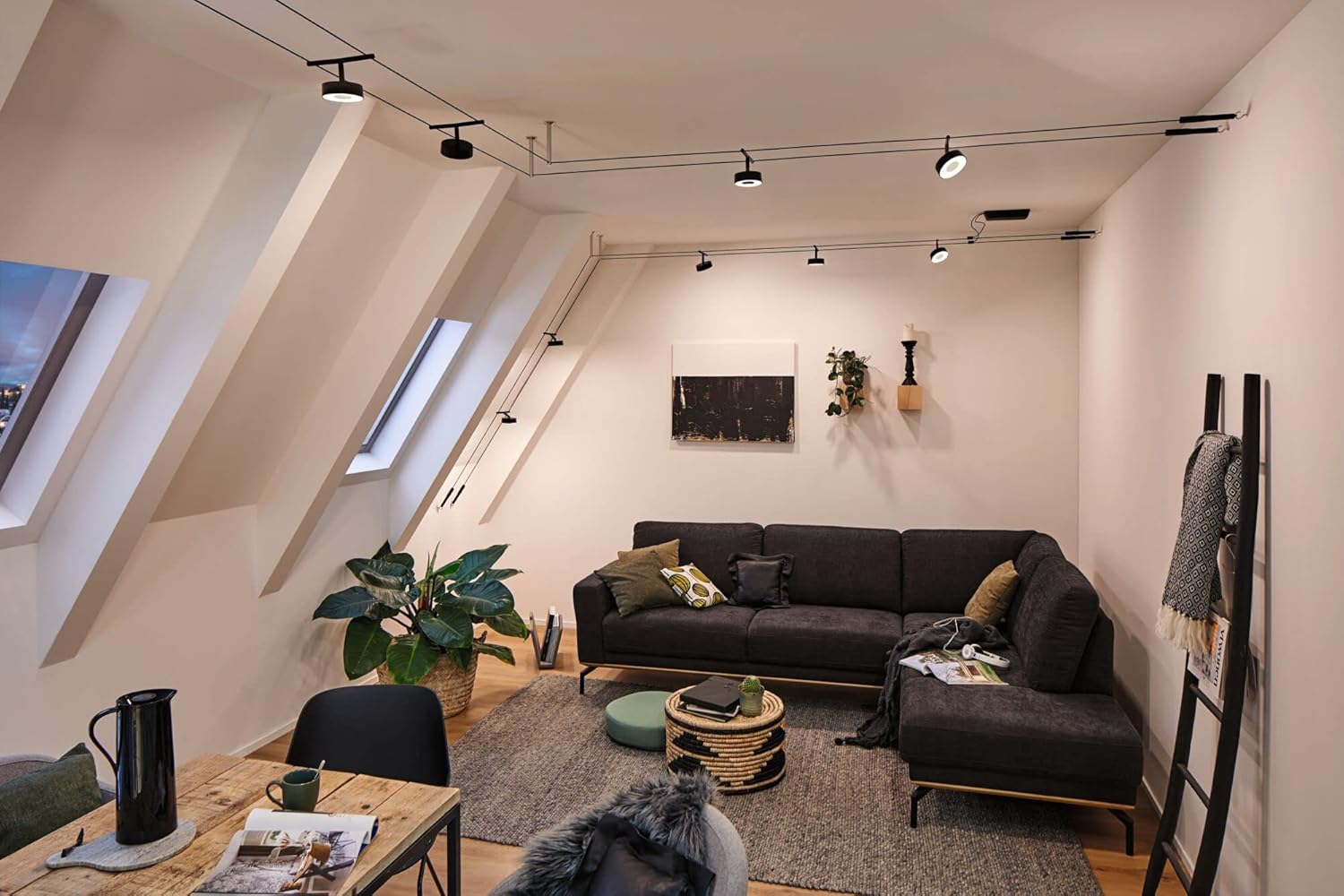 Paulmann 94479 - Kit Base LED 5x5W, Nero Opaco - immagine 2