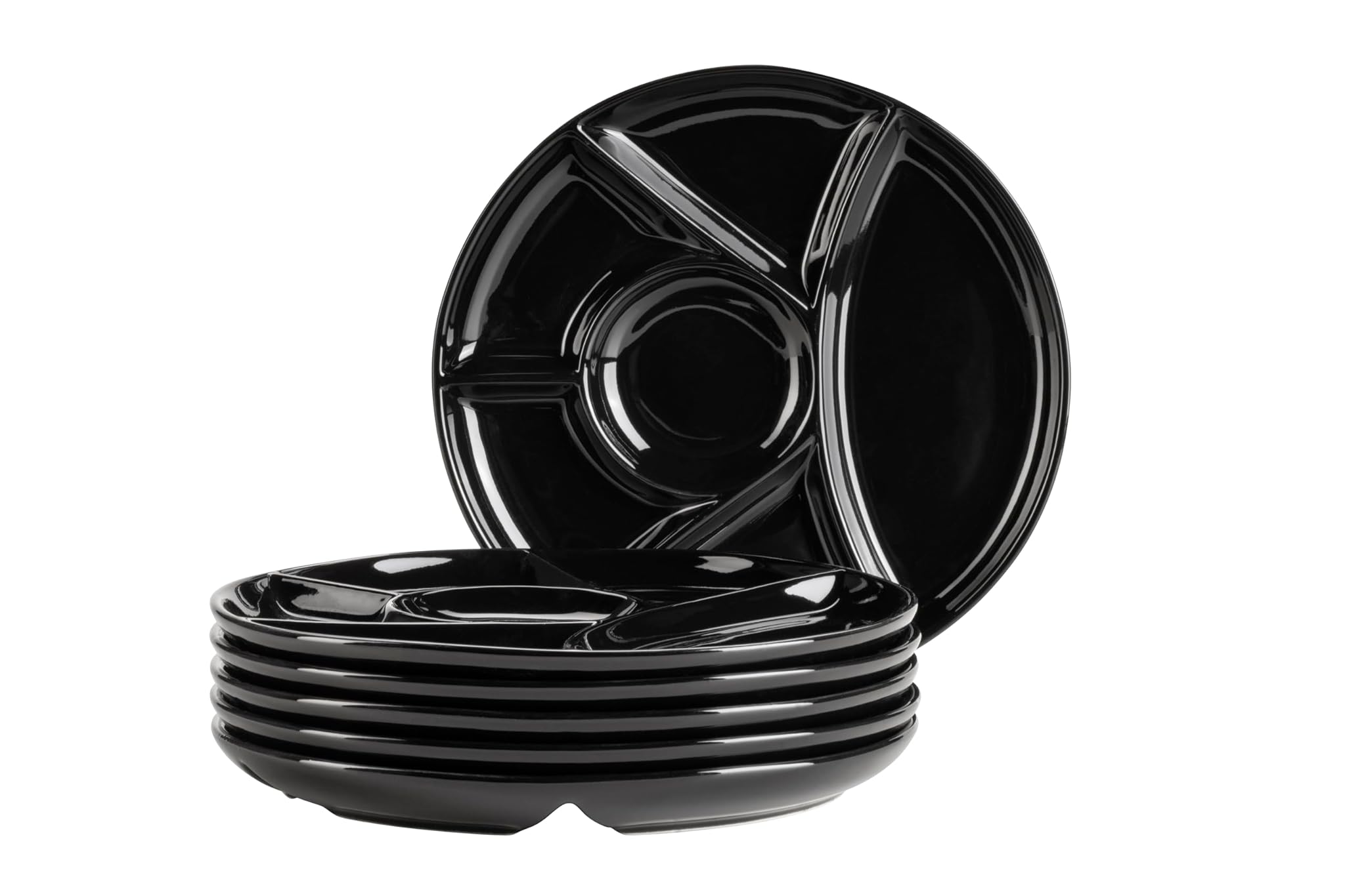 Mäser Set Piatti da Fonduta per 6 Persone, Nero