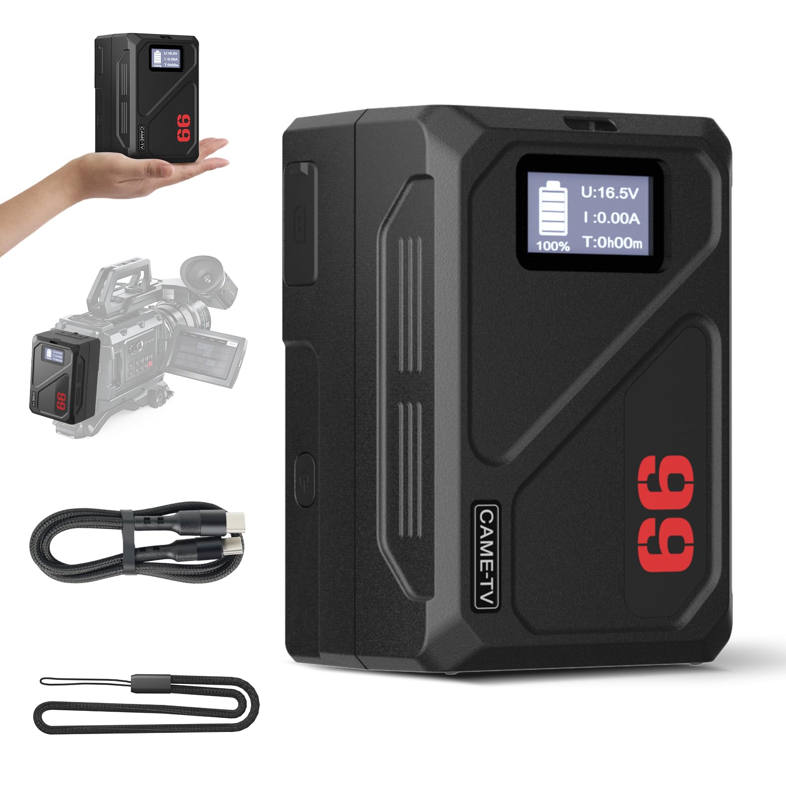 Came-TV MINI99C Batteria V-Mount 99Wh 14,4V