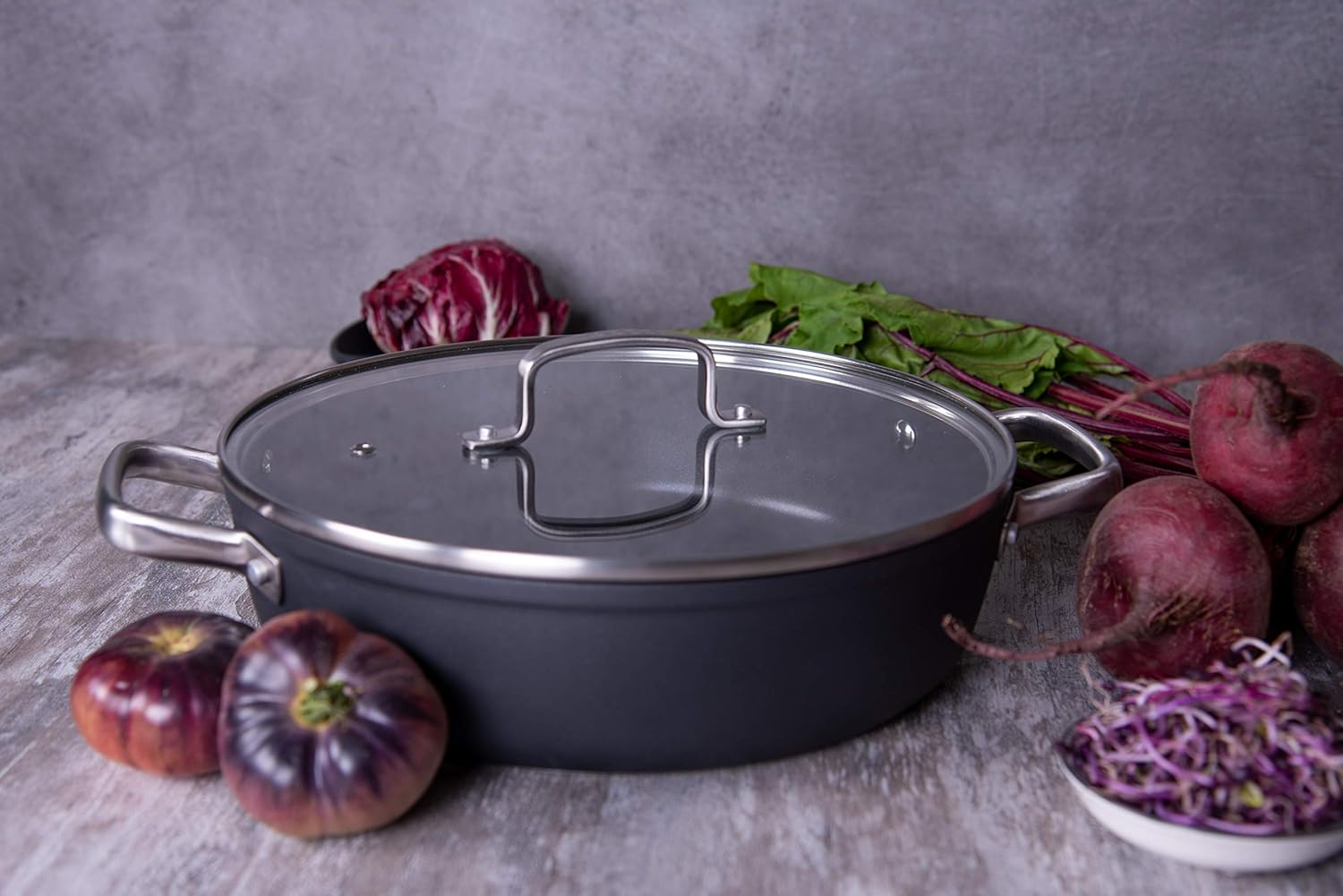 Arcos Samoa - Pentola Antiaderente 28cm 4,3L, Nera - immagine 6