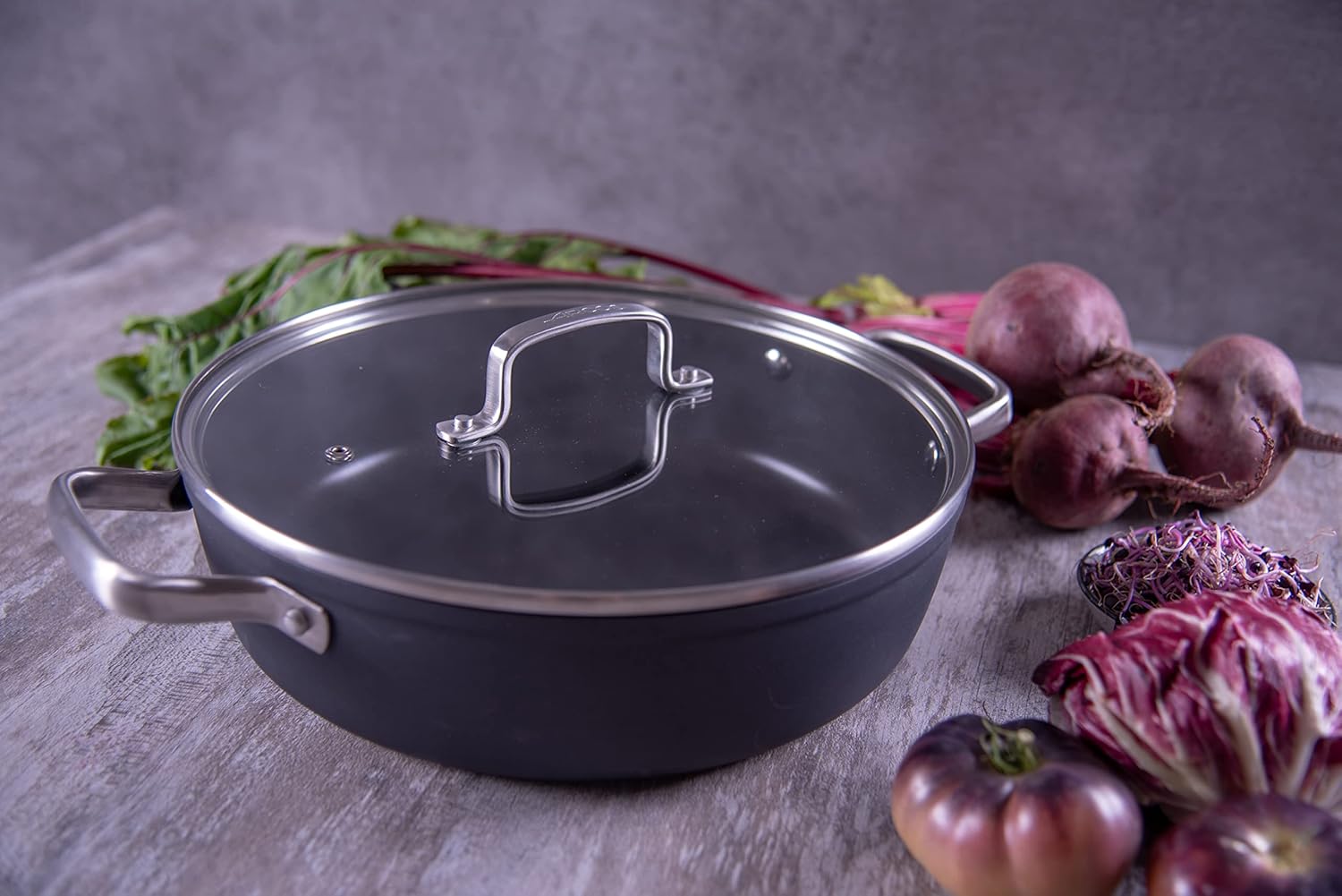 Arcos Samoa - Pentola Antiaderente 28cm 4,3L, Nera - immagine 8