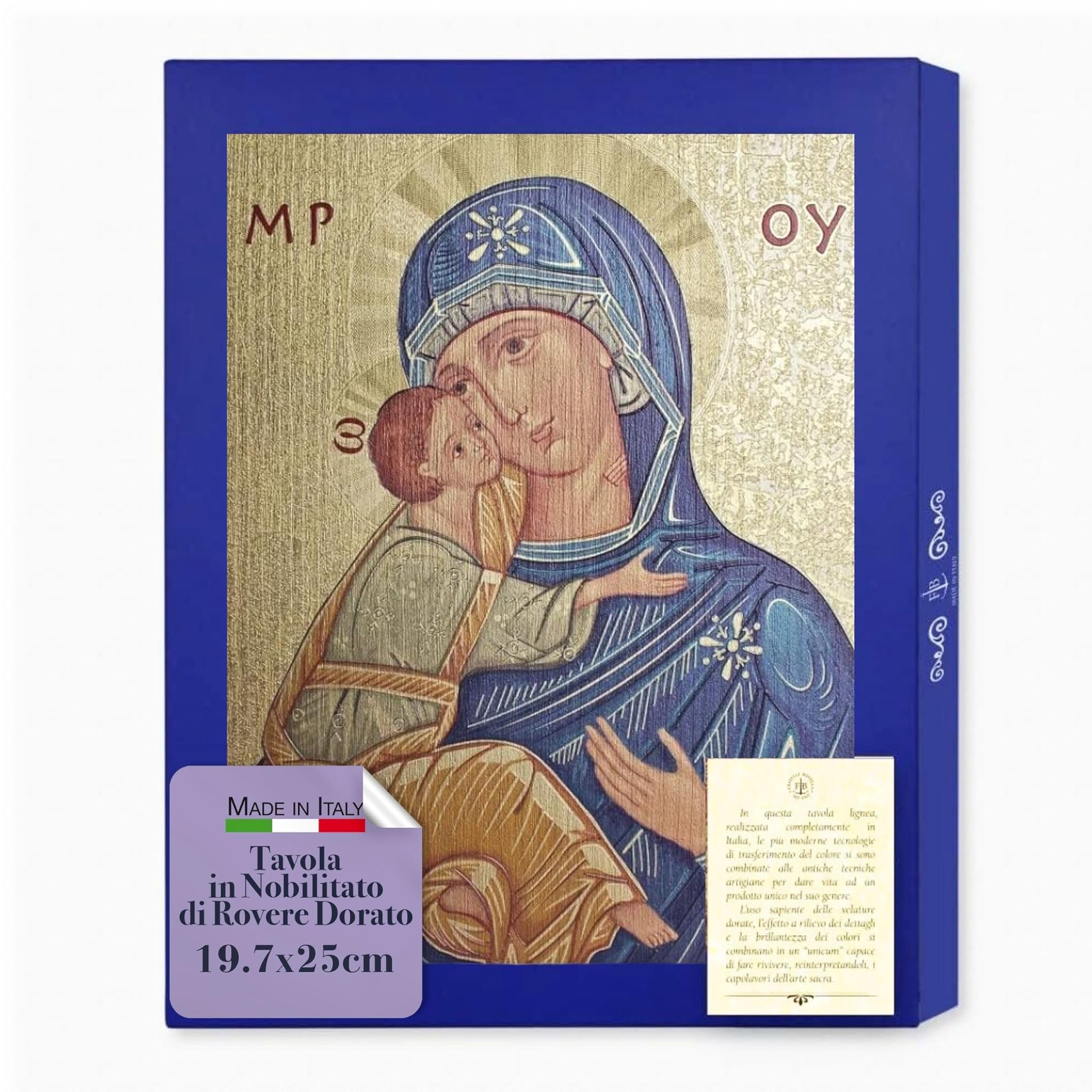 Fratelli Bonella - Icona Madonna della Tenerezza 19.7x25 cm