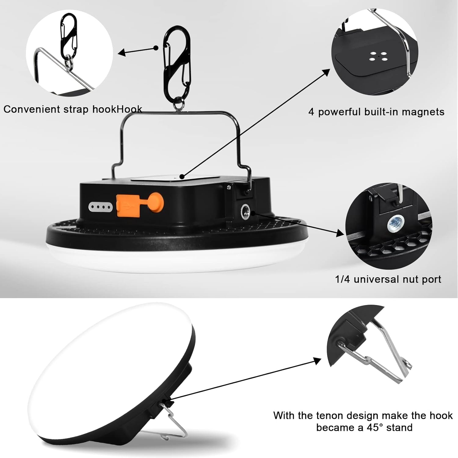 Torcia LED Ricaricabile 2500 Lumen / 16500 mAh - immagine 4