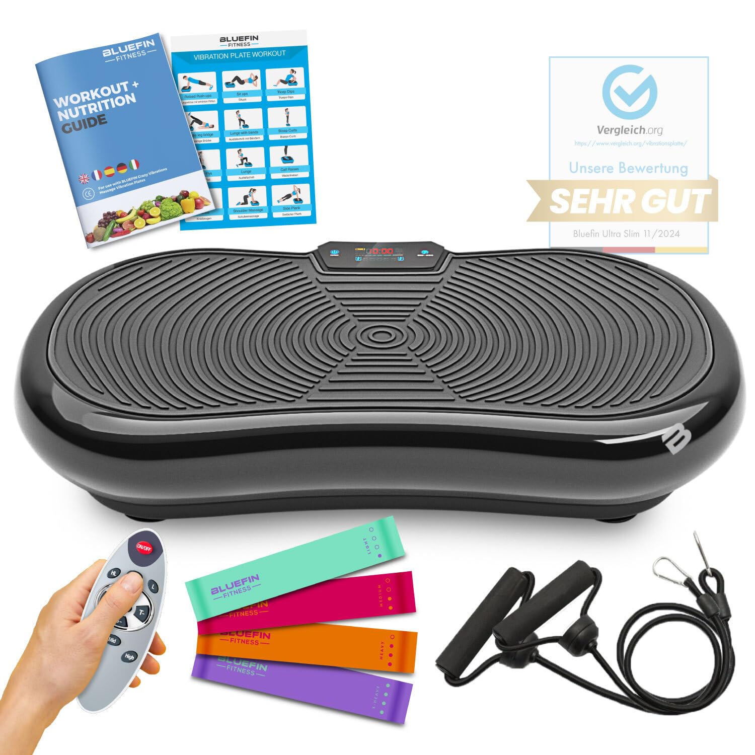 Bluefin Fitness Pedana Vibrante per Allenamento Corpo