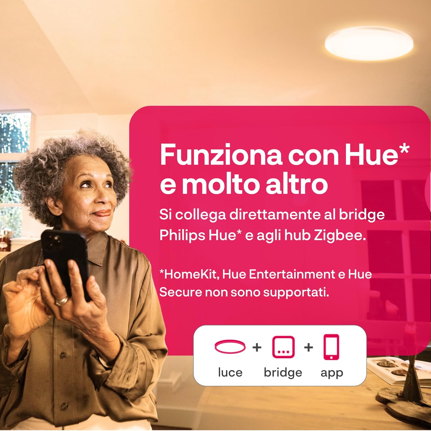 Innr Smart Plafoniera LED Soffitto Zigbee 30cm - immagine 2