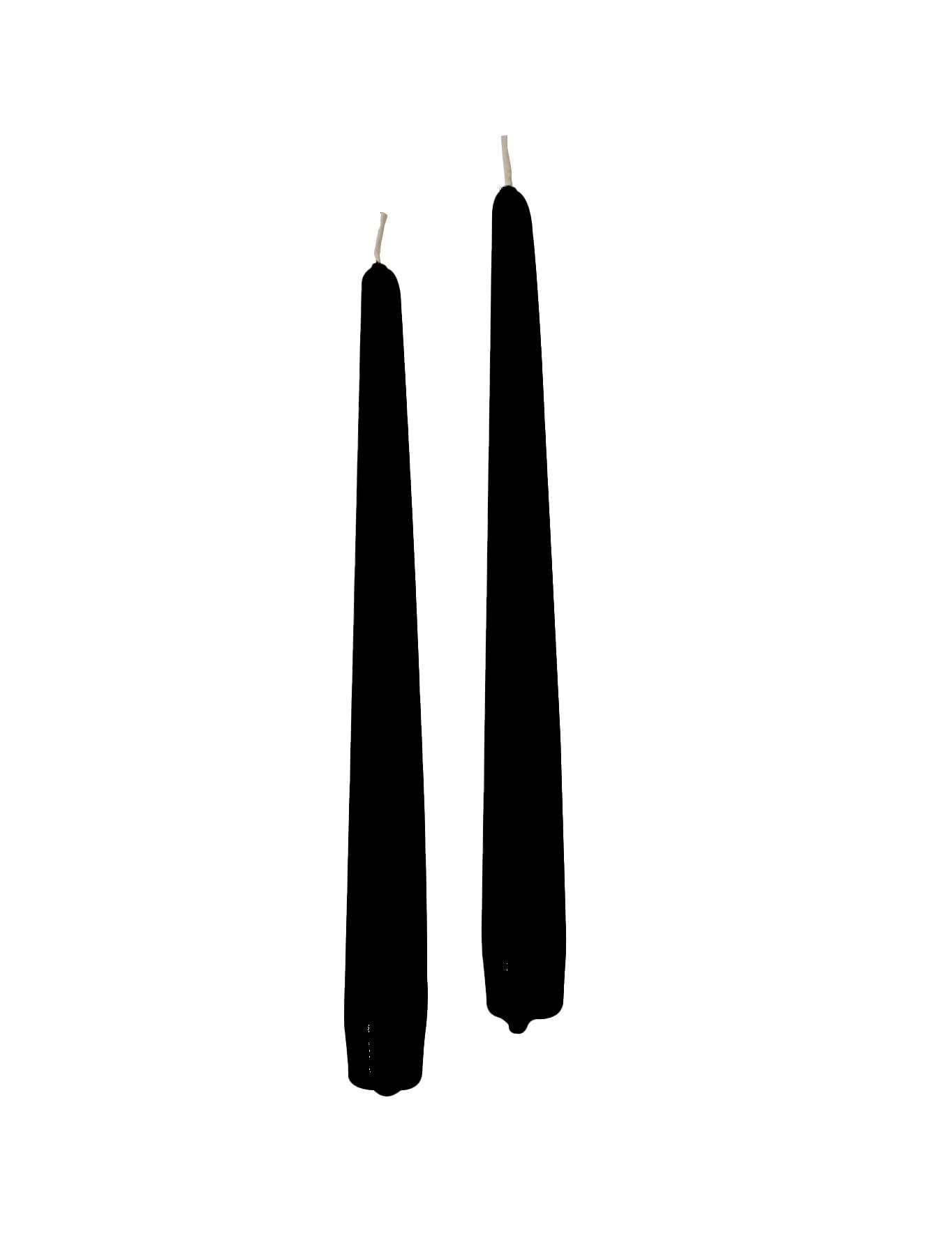 Candele Coniche Cereria Di Giorgio 10 Pezzi, Nere