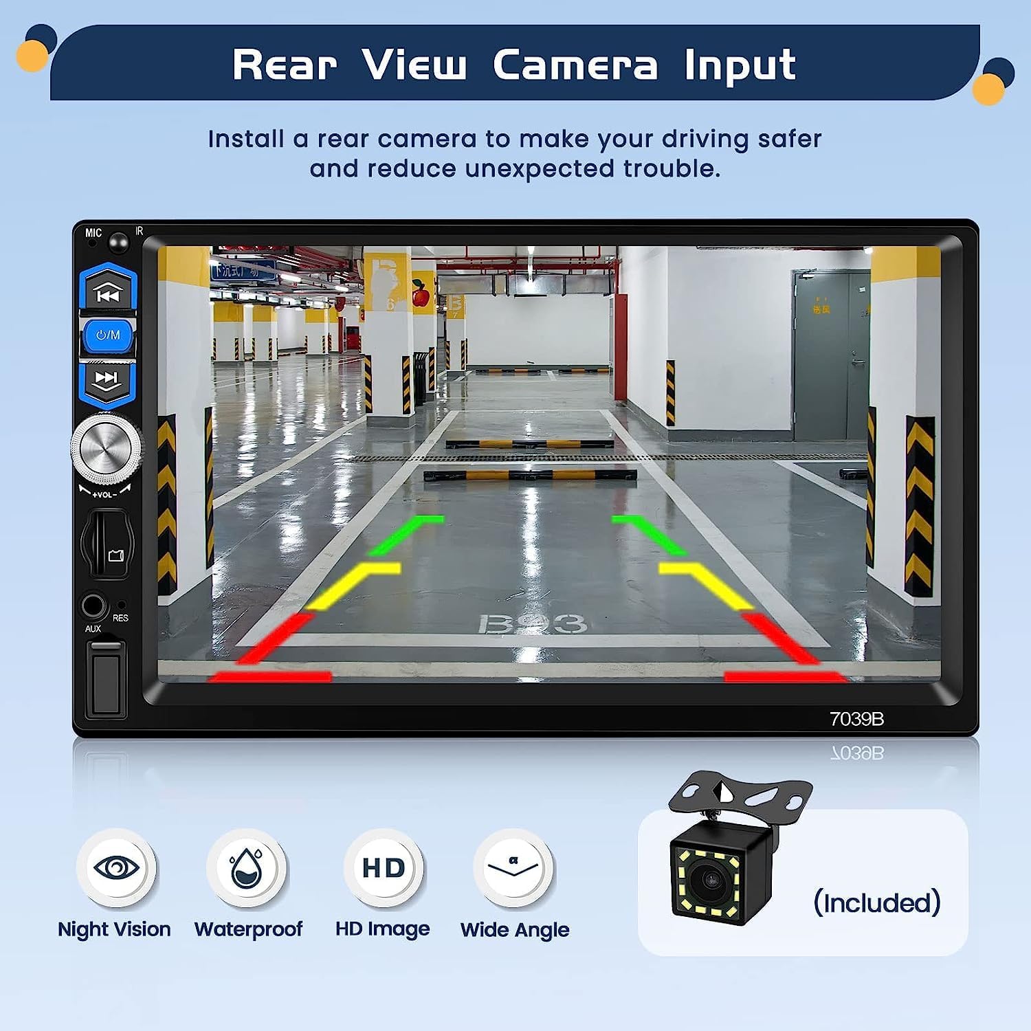 Hikity 1 Din Autoradio Carplay Wireless Android Auto - immagine 6