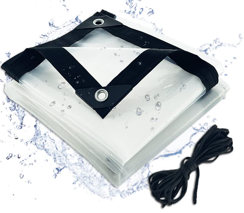 Telone Impermeabile Trasparente con Occhielli 3x4m