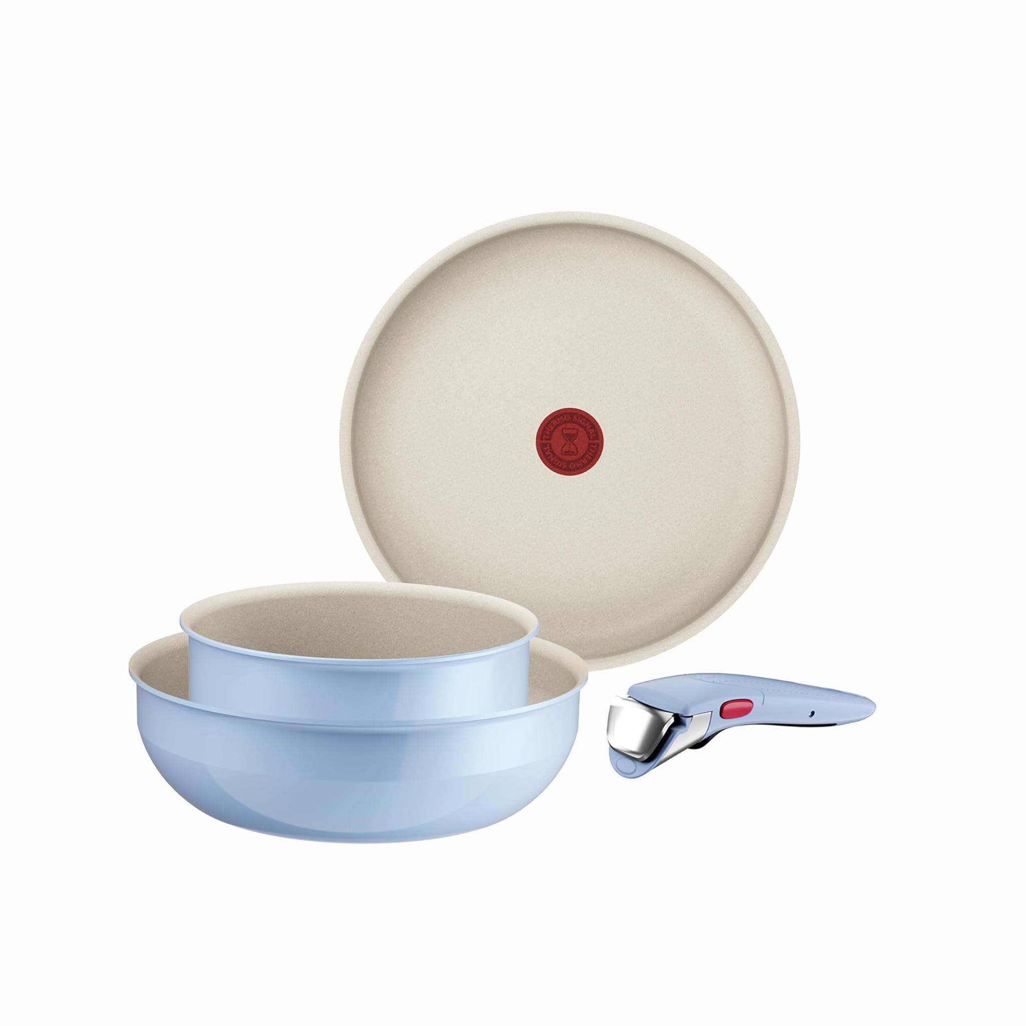 Tefal Ingenio Serenity L8274S04 - Set 4 Pentole Blu Calm