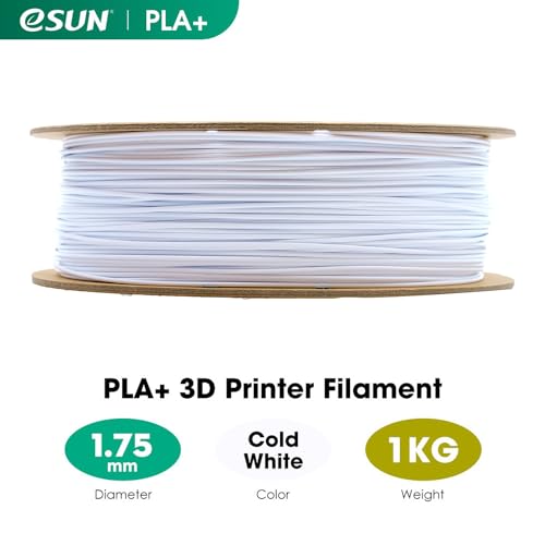 Esun Filamento PLA+ 1.75mm per Stampante 3D, Bianco Freddo - immagine 1
