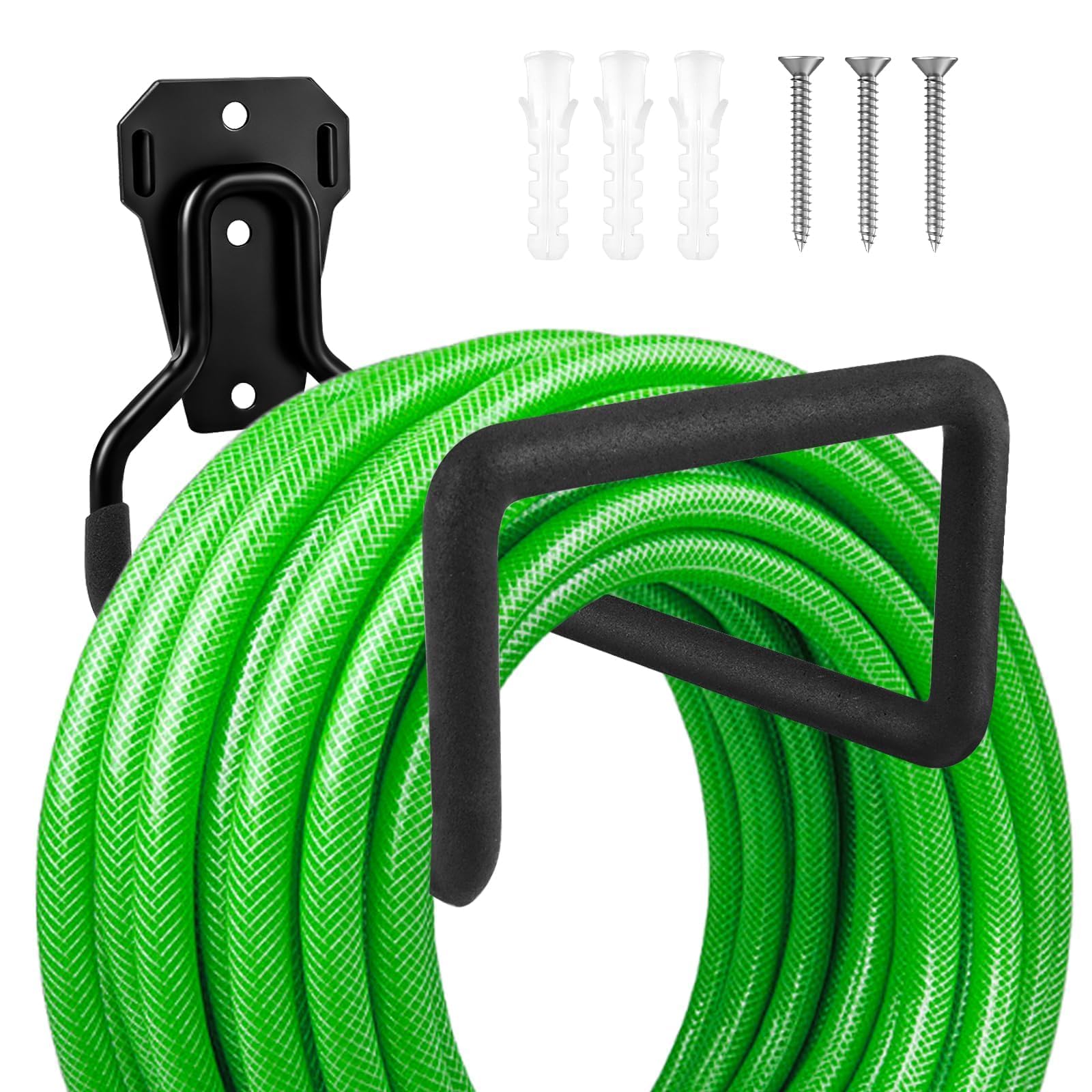 Muyohix Portatubo in Metallo a Parete, Nero