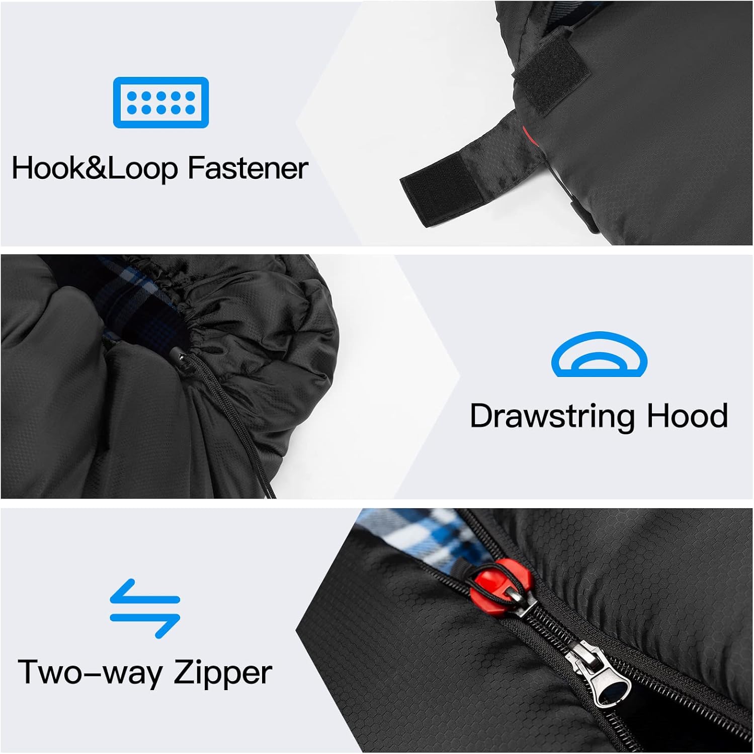 Forceatt Sacco a Pelo 4 Stagioni -8°C-15°C - immagine 5