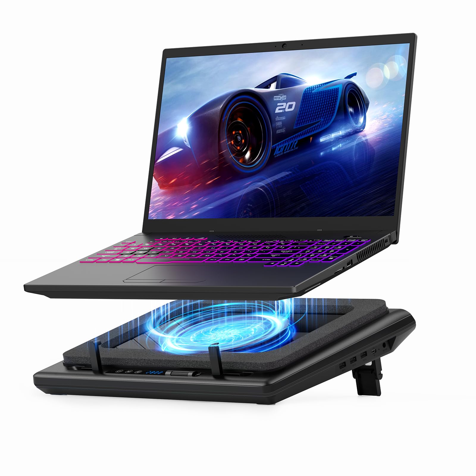 Llano Raffreddamento per Laptop Gaming Basic con Ventola Turbo