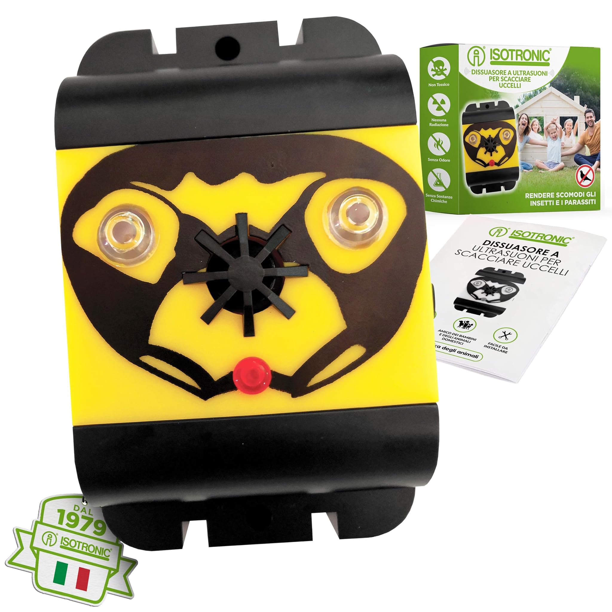 Isotronic Dissuasore per Uccelli a Batteria