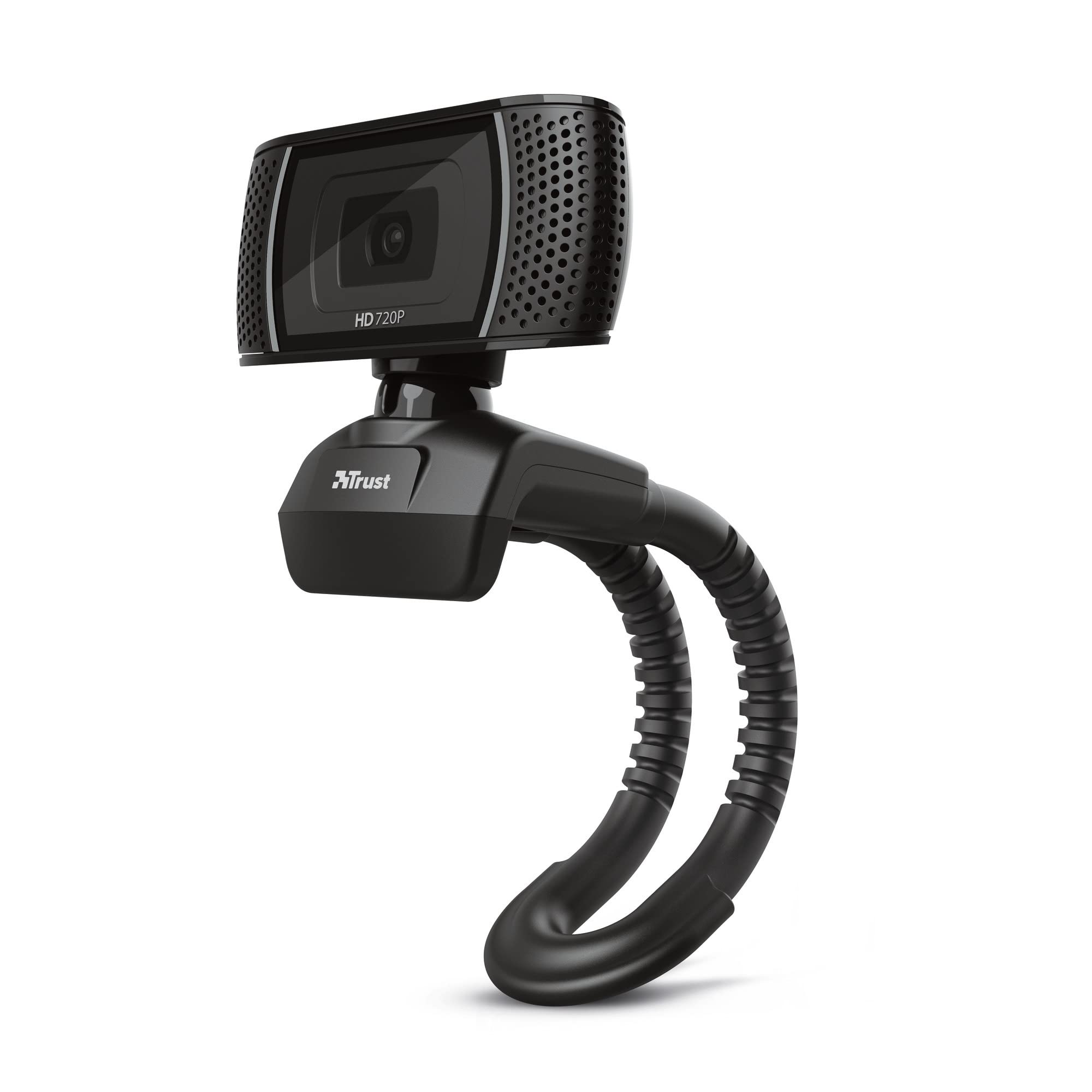 Trust Trino Webcam HD con Microfono, Nero