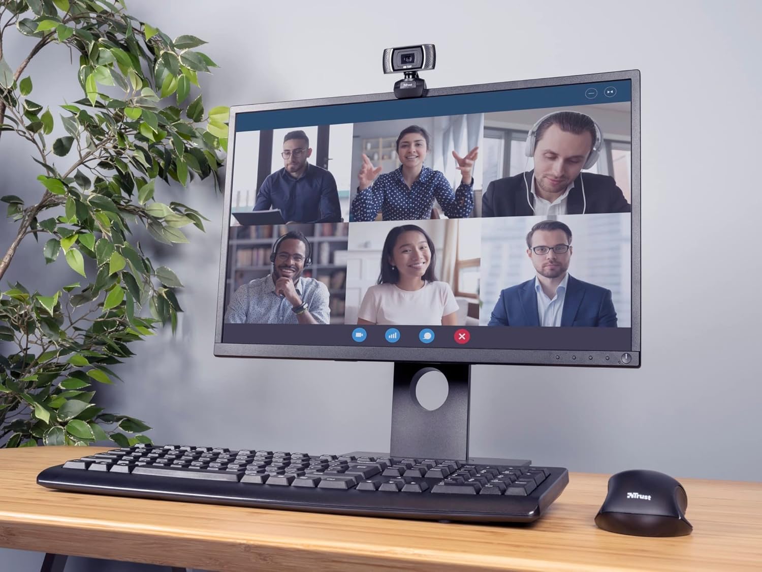 Trust Trino Webcam HD con Microfono, Nero - immagine 5