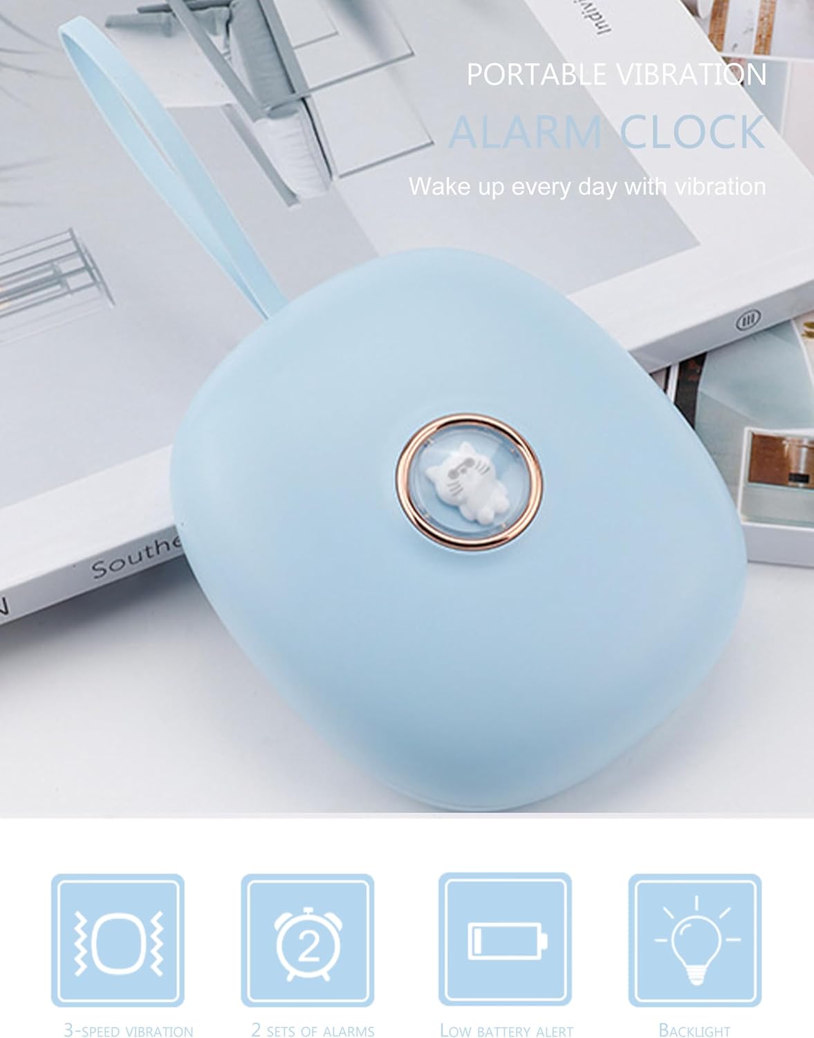 Dpofirs Sveglia per Sordi con Effetto Vibrazione - immagine 2