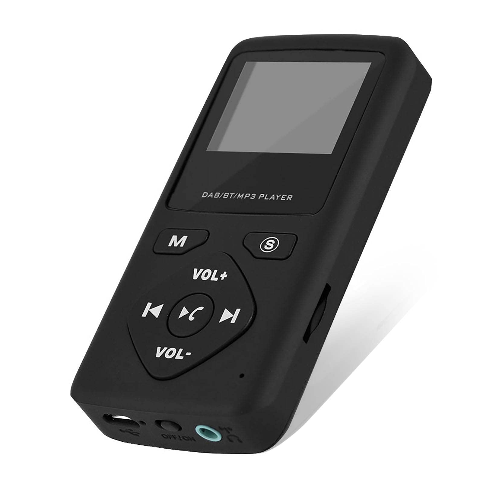 Radio Digitale Portatile, Radio Digitale Portatile Personale, Mini Radio per Lettore Mp3, Batteria Ricaricabile, Radio Portatile Portatile con Auricolari, Camminata O Jogging