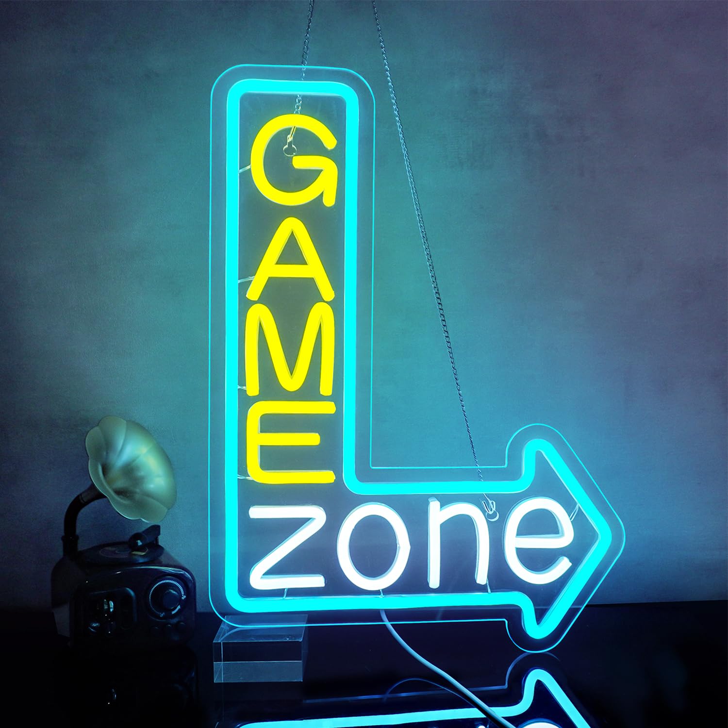 Looklight Game Zone - Insegna Neon LED per Gamer