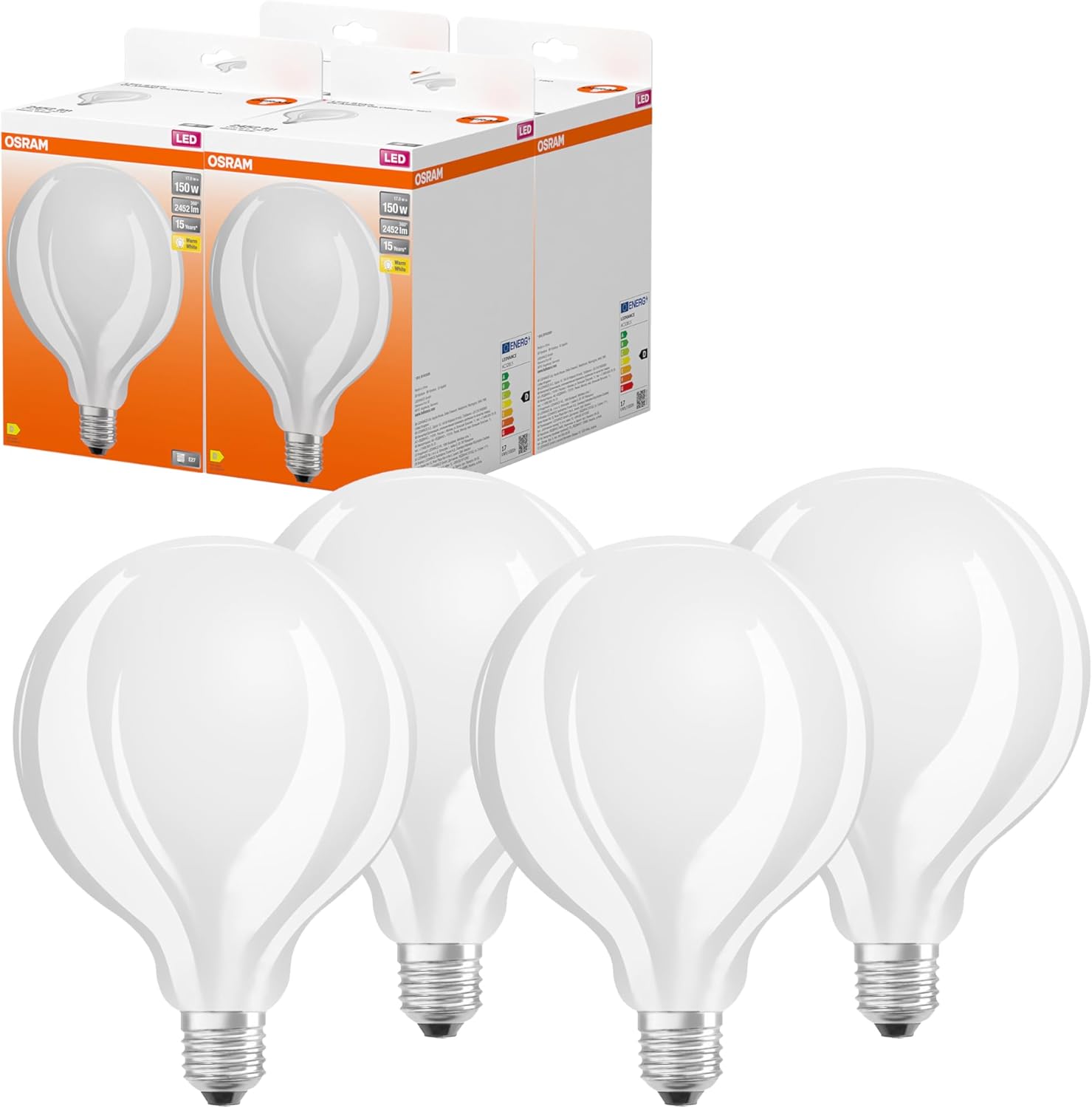 Osram LED Star GLOBE125 E27, 4 Pezzi - immagine 1