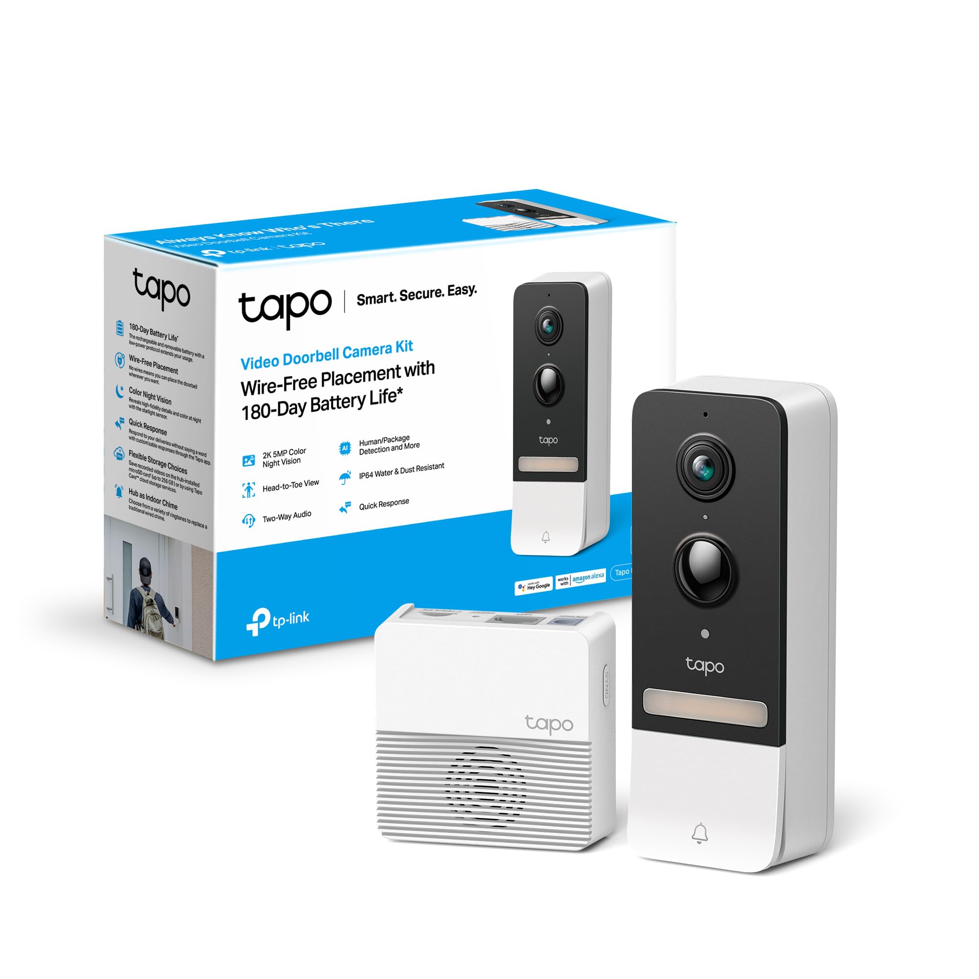 Tapo D230S1 Video Doorbell Campanello 2K 5MP