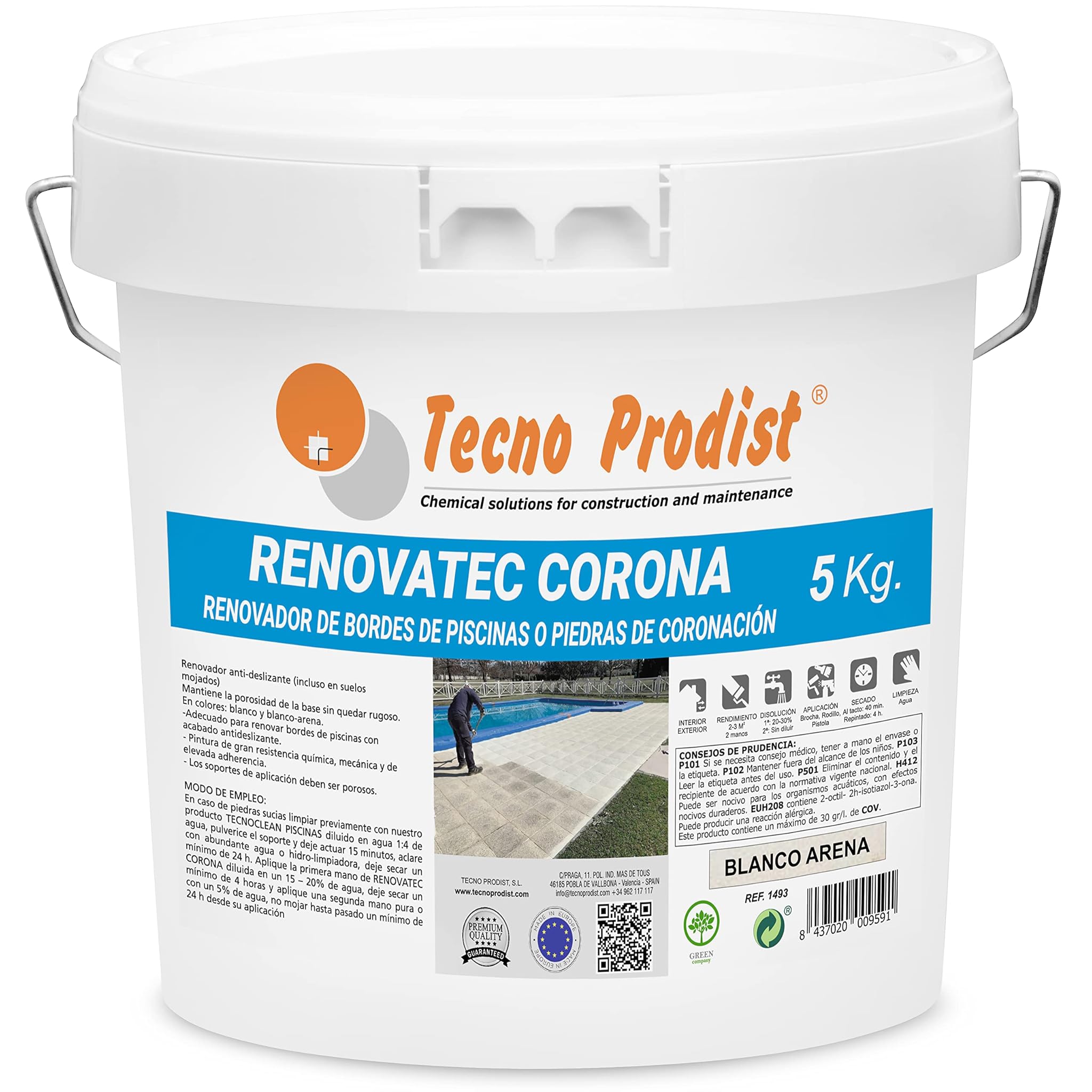 Tecno Prodist RENOVATEC CORONA Vernice Piscine 5 Kg