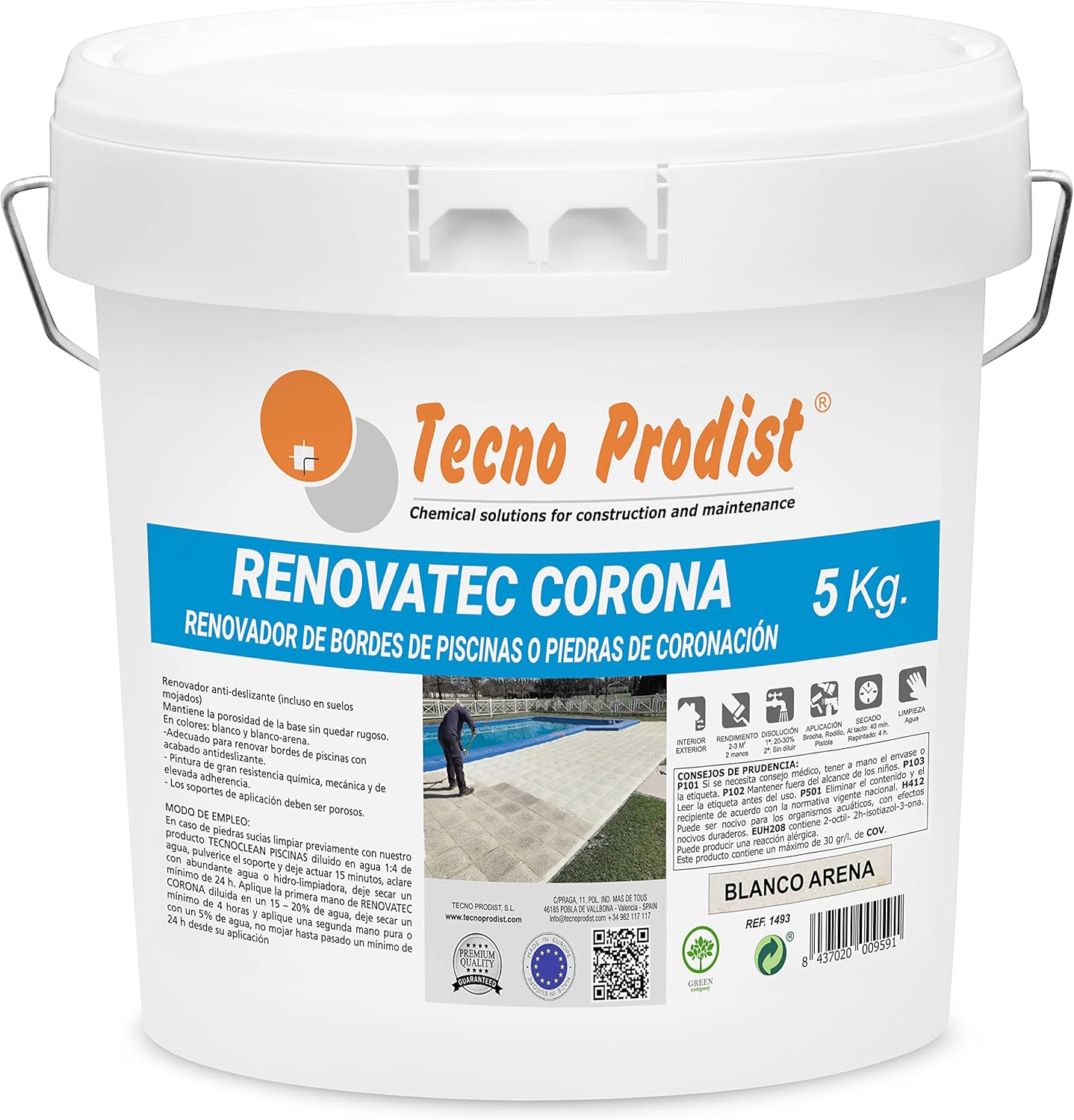 Tecno Prodist RENOVATEC CORONA Vernice Piscine 5 Kg - immagine 1