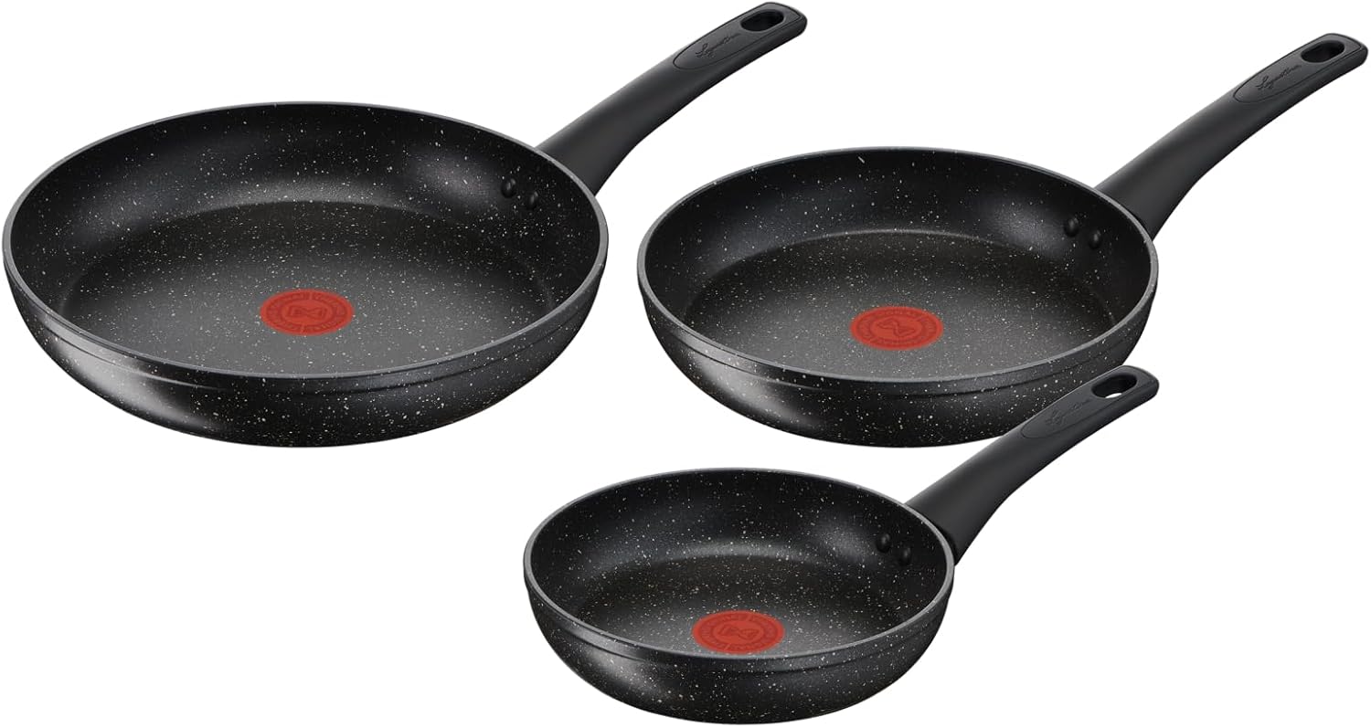 Lagostina Cucina Facile - Set Padelle Antiaderenti 3 Pezzi