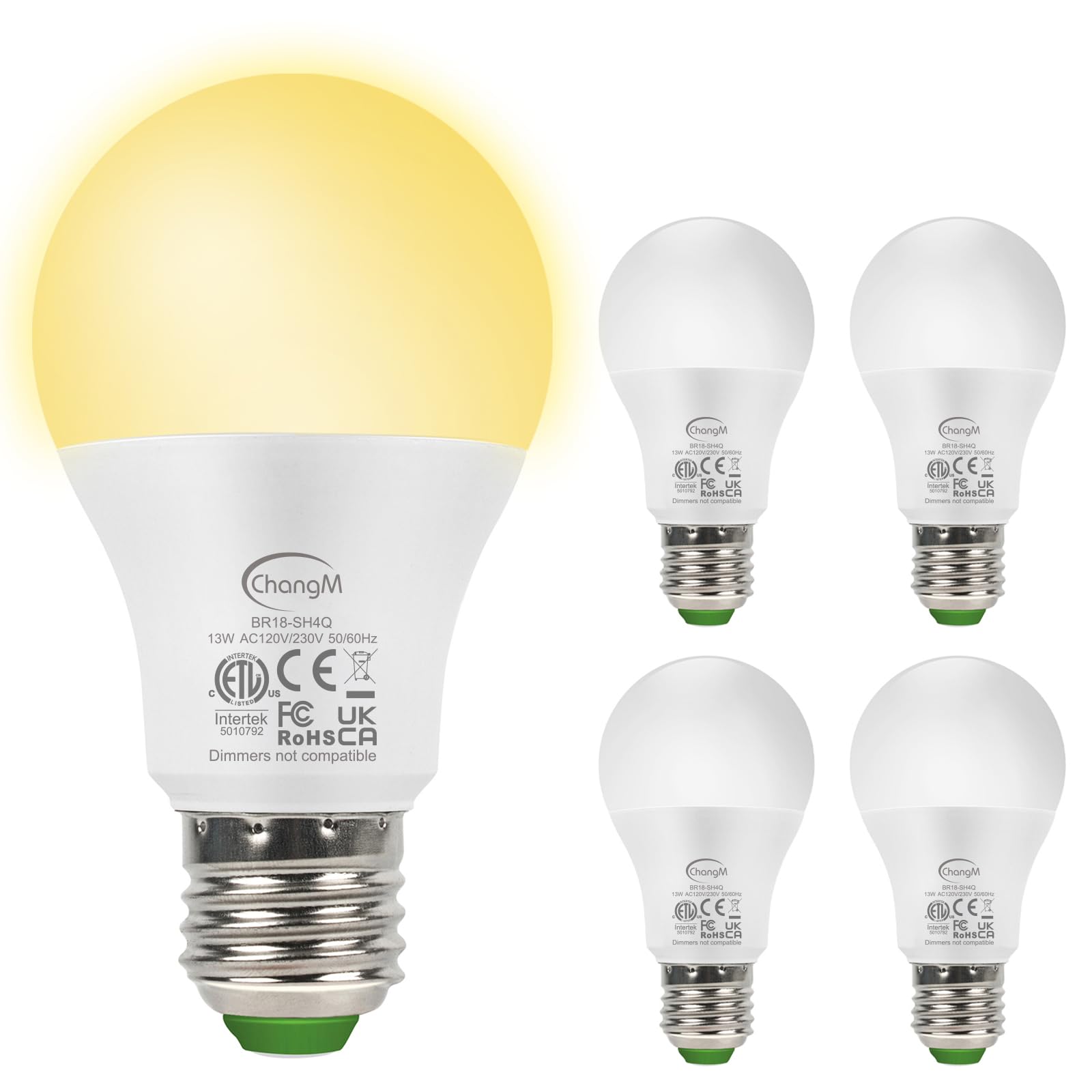 Changm Lampadina LED E27 con Sensore Crepuscolare 13W