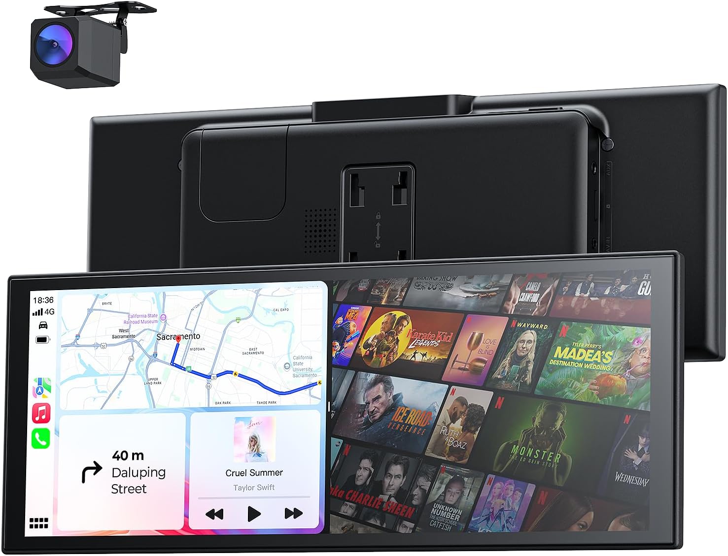 Schermo Auto Portatile 10.26" con Carplay e Android Auto - immagine 1