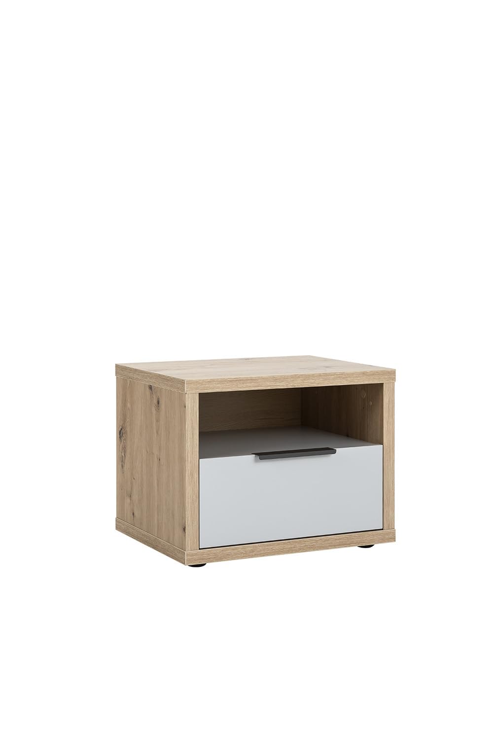 Composad Comodino VELATA 1 Cassetto e 1 Vano, Rovere Oak