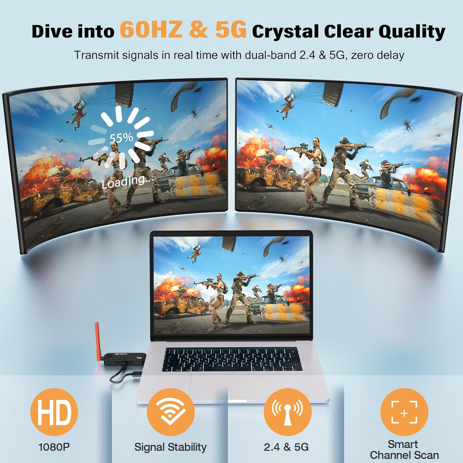 Trasmettitore e Ricevitore HDMI Wireless 4K 50M - immagine 3