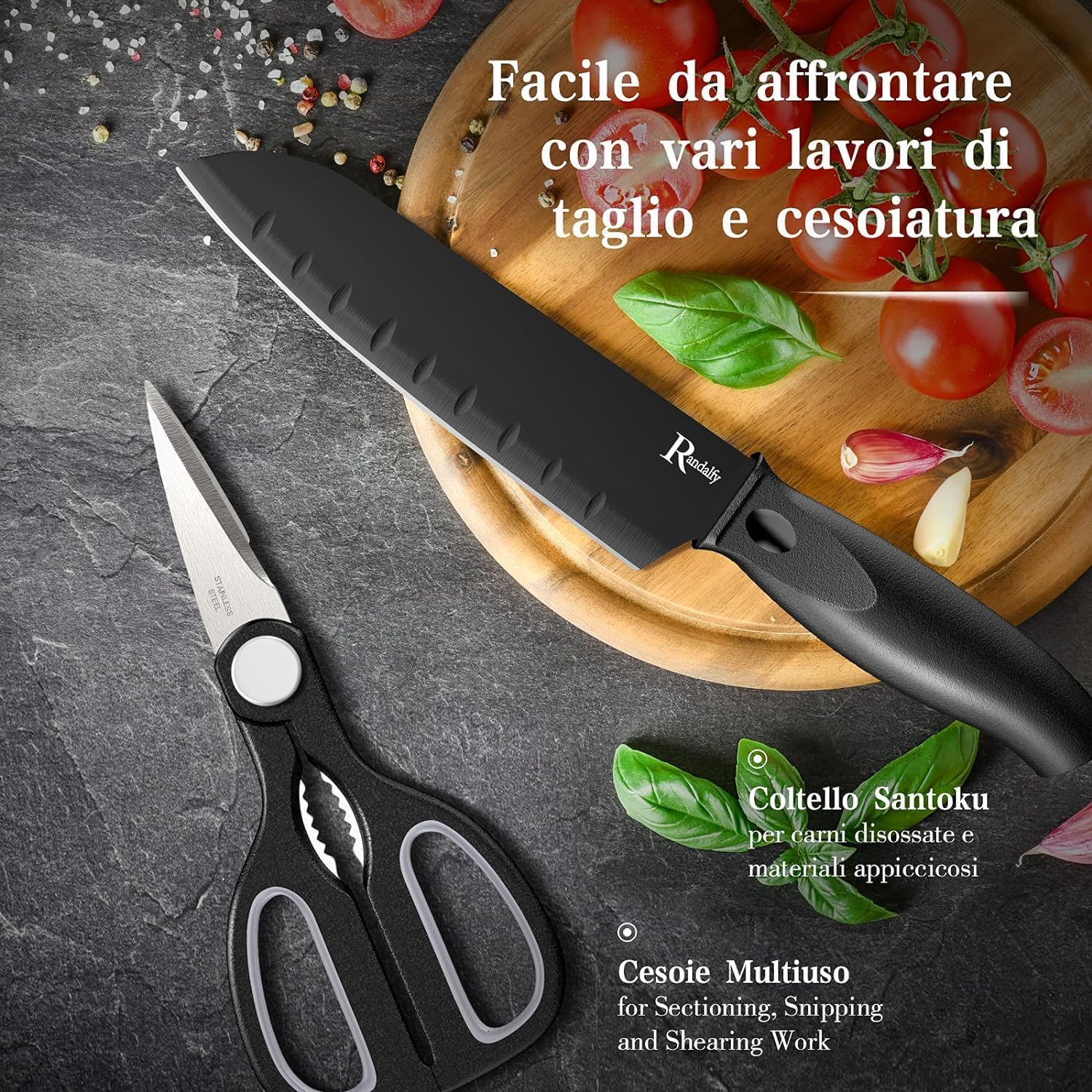 Coltelli da Cucina Professionali 7 Pezzi - immagine 3
