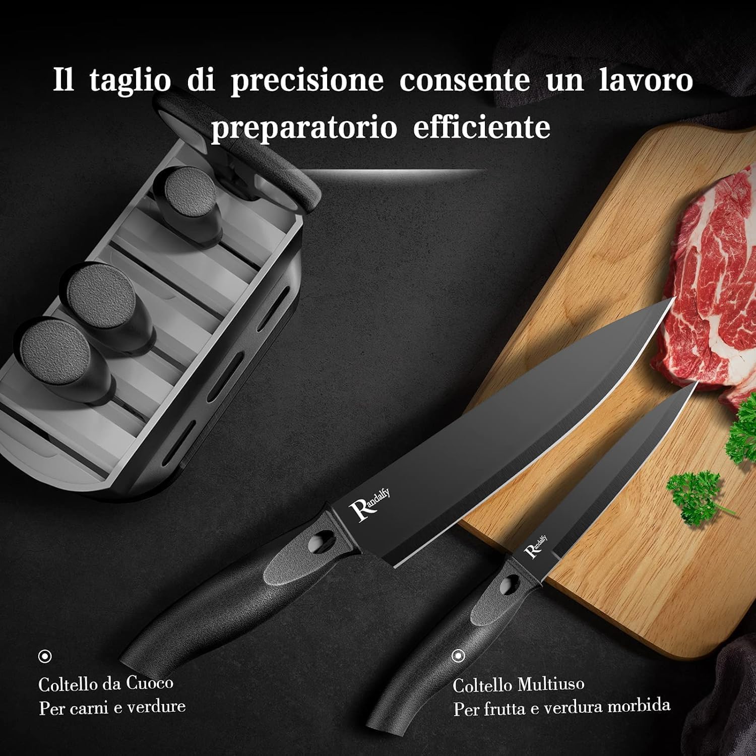 Coltelli da Cucina Professionali 7 Pezzi - immagine 6