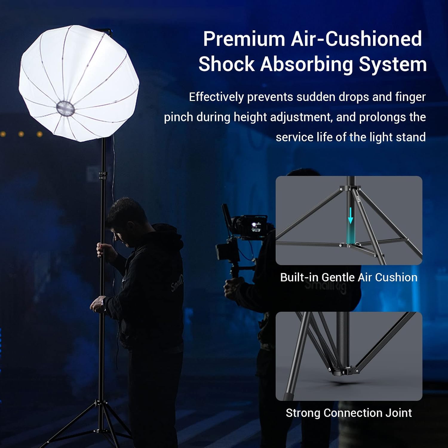 SMALLRIG Supporto Luce Fotografica 280cm in Alluminio - immagine 3