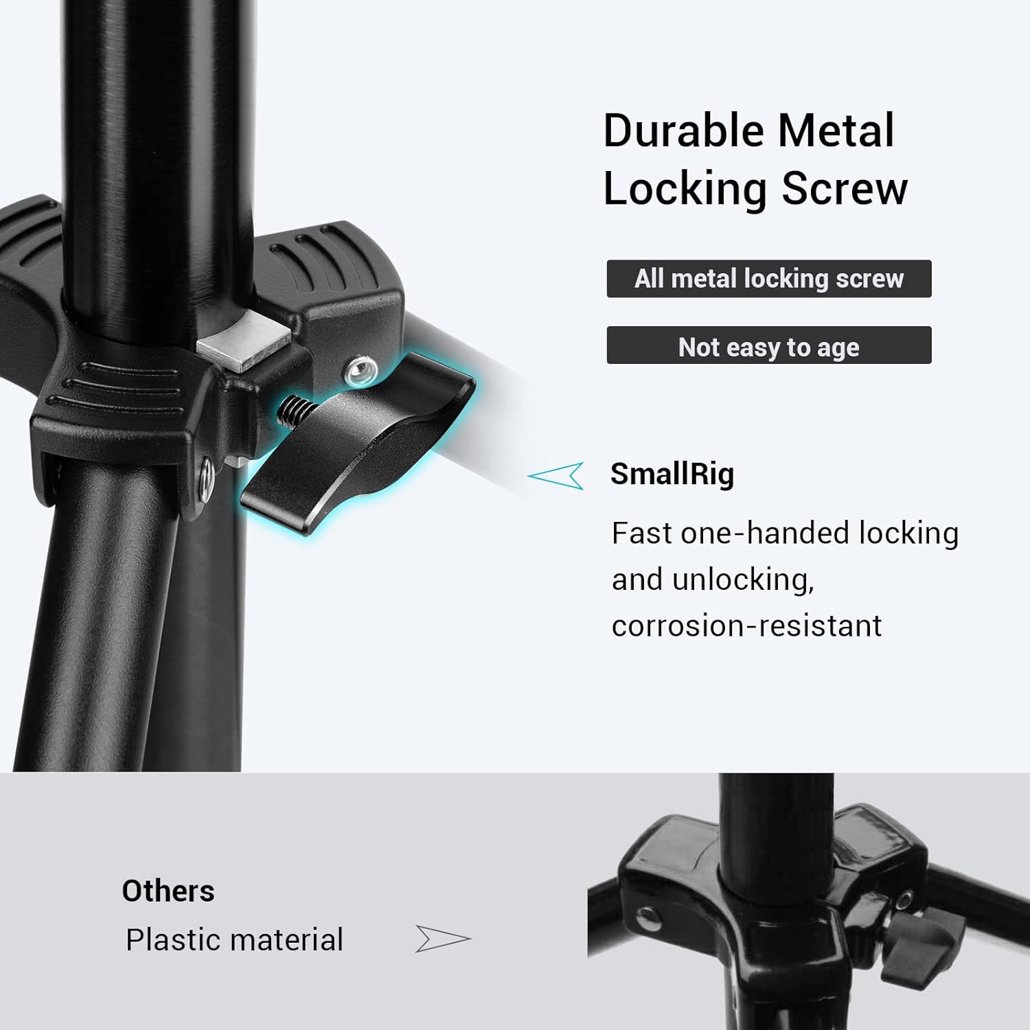 SMALLRIG Supporto Luce Fotografica 280cm in Alluminio - immagine 7