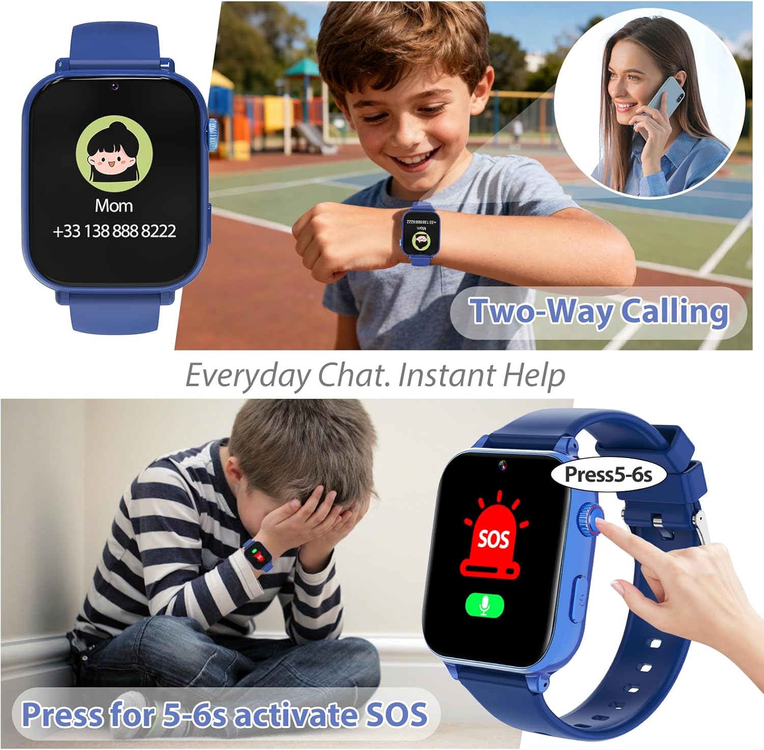 Smart Watch 4G per Bambini con Localizzatore GPS - immagine 3