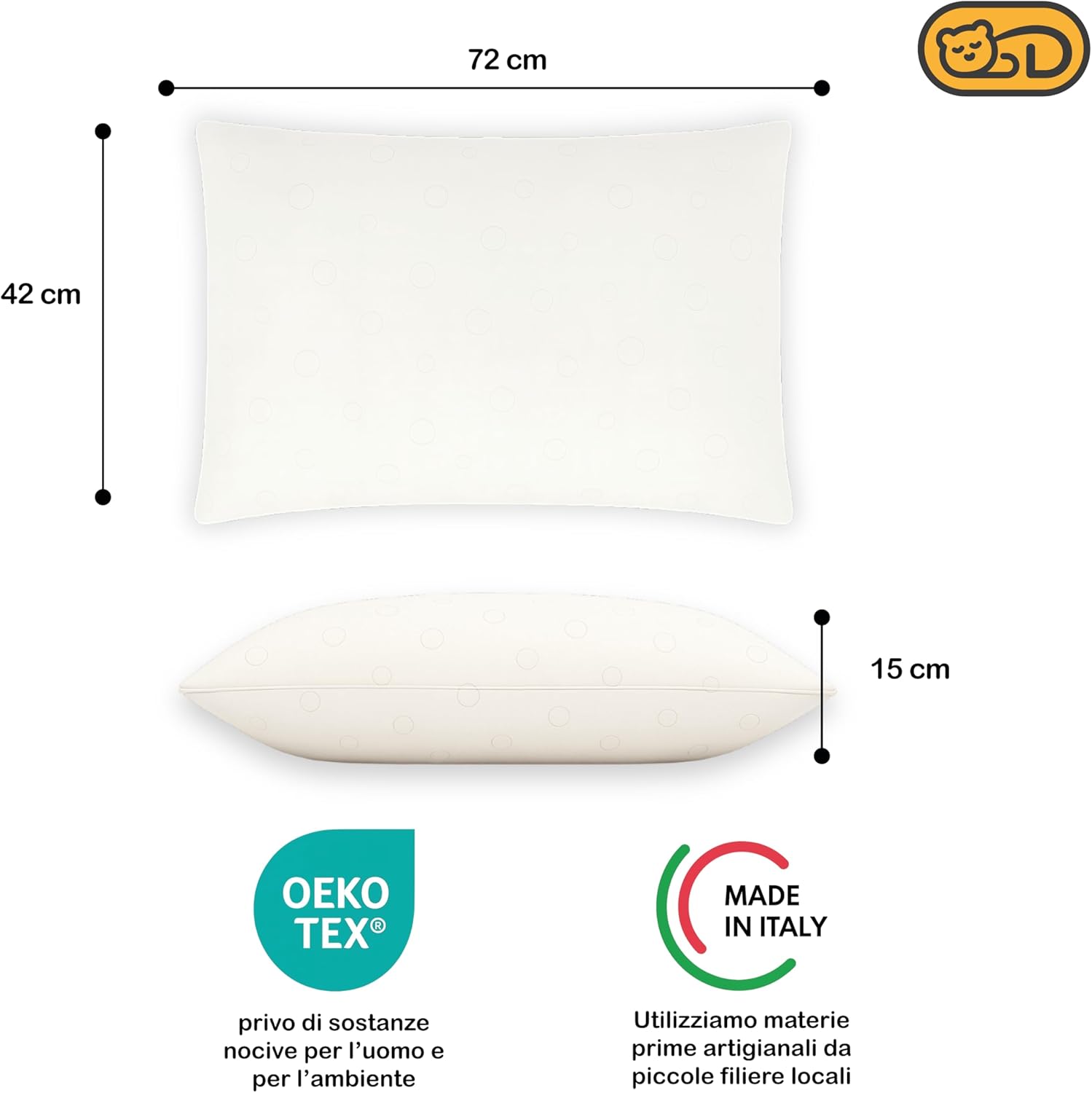 Dream Cuscino Memory Foam Alta Densità 15cm - immagine 2