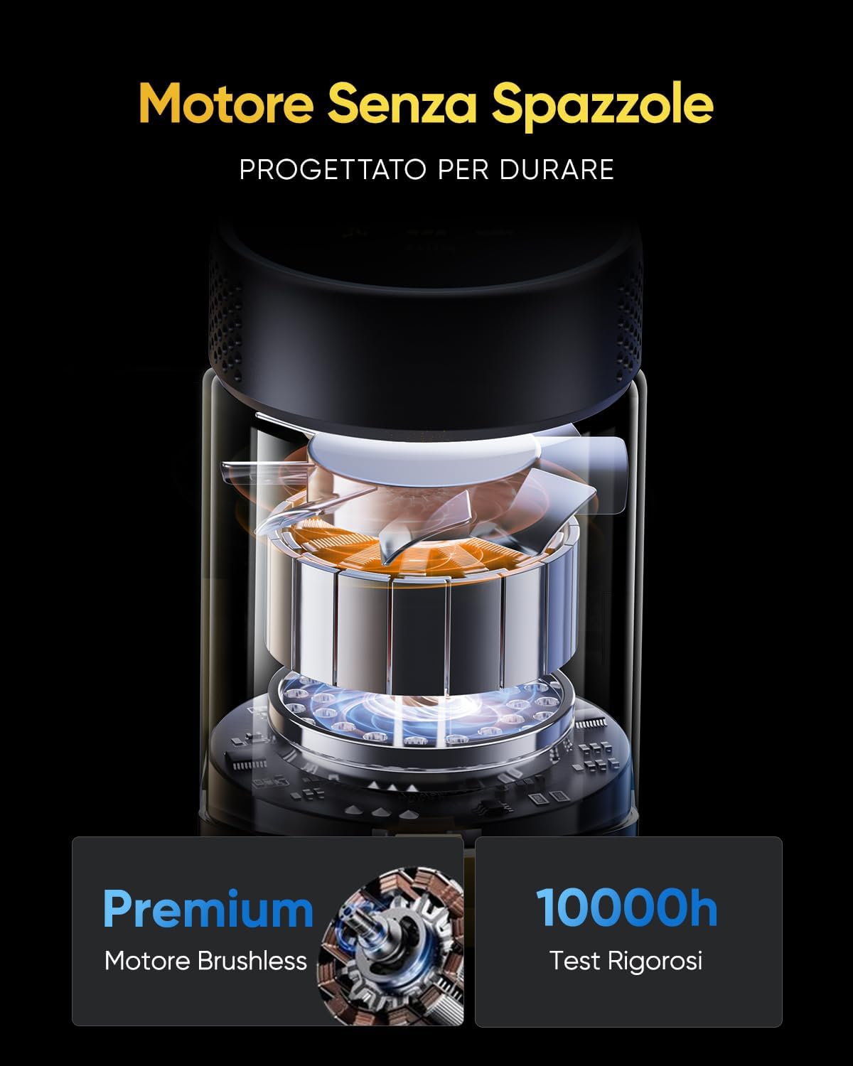 Vexilar Aspirapolvere Senza Fili 58000Pa 50min Ultraleggero - immagine 8