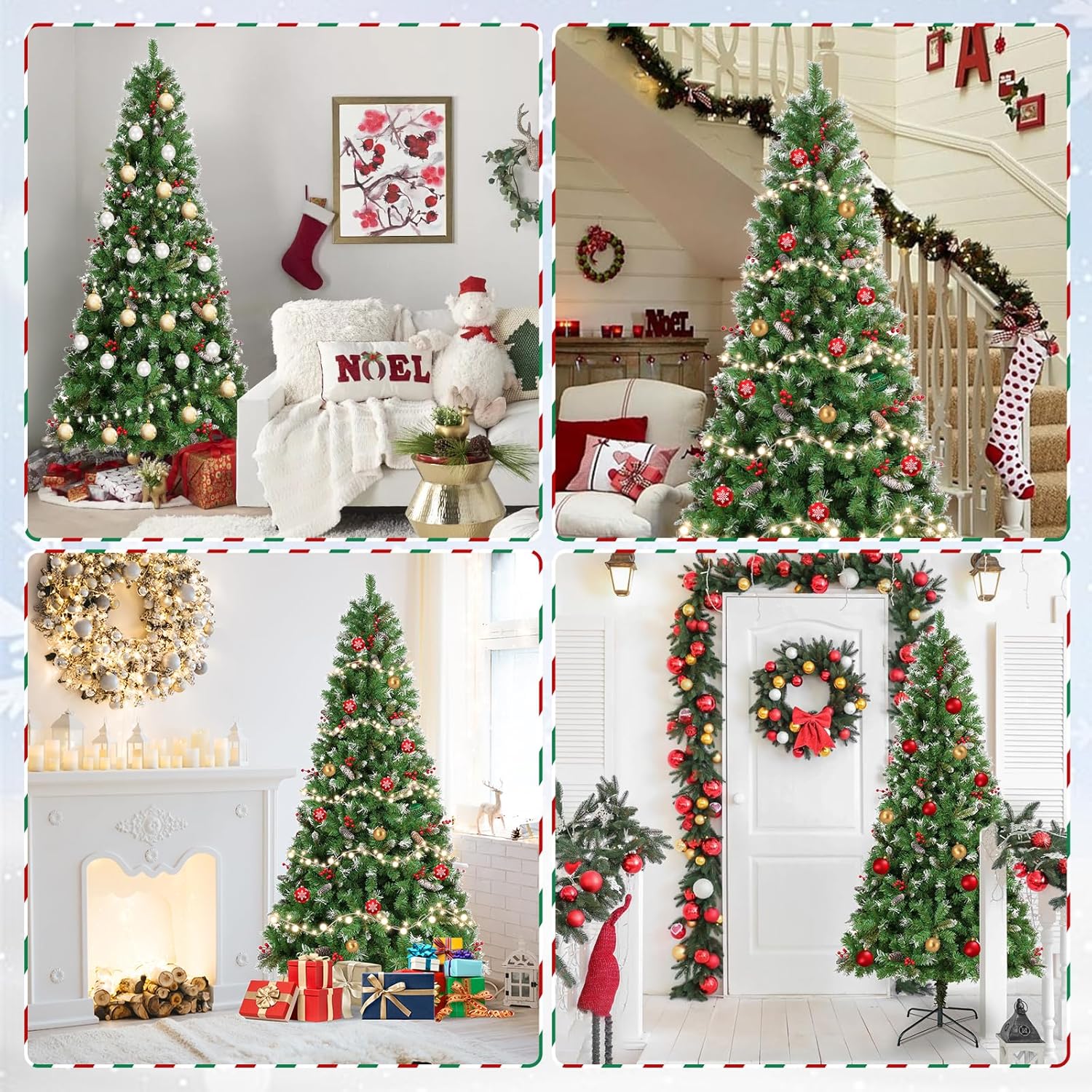 Uten Albero di Natale Artificiale Deluxe PVC 225 cm - immagine 7