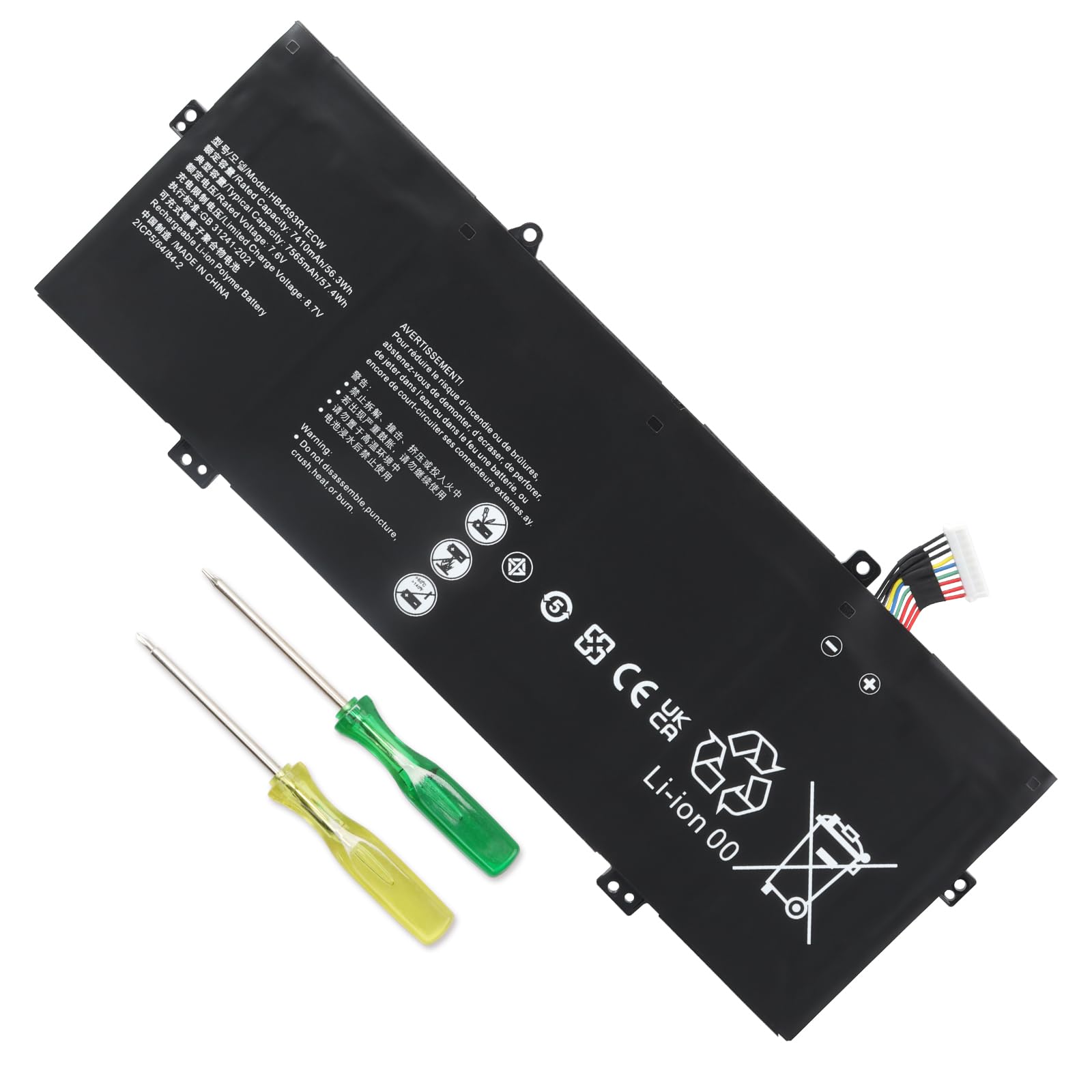 HB4593R1ECW Batteria Compatibile Huawei Matebook X Pro
