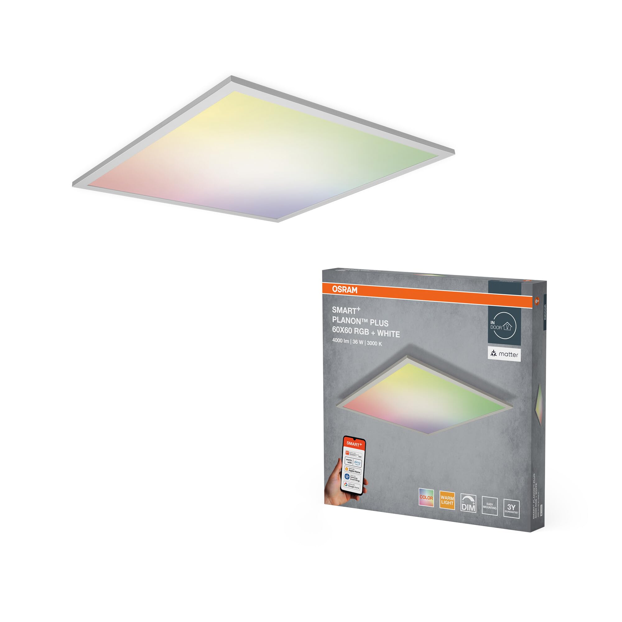 Osram SMART+ Matter PLANON PLUS Pannello LED RGBW