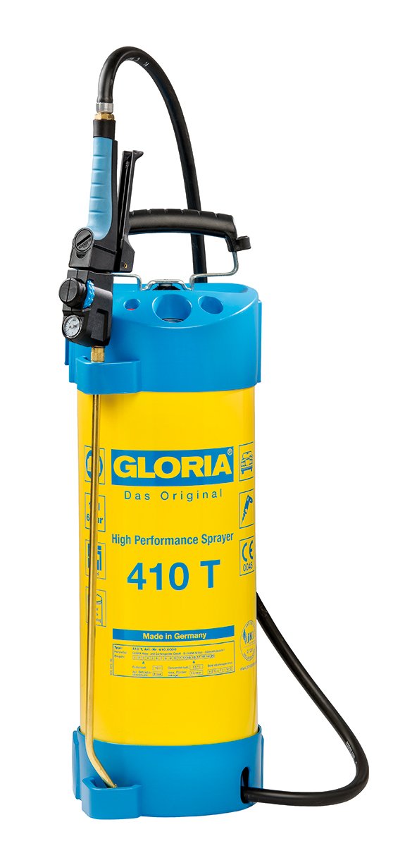 Gloria 410T, Irroratore Potente in Acciaio per Giardino, 10 L