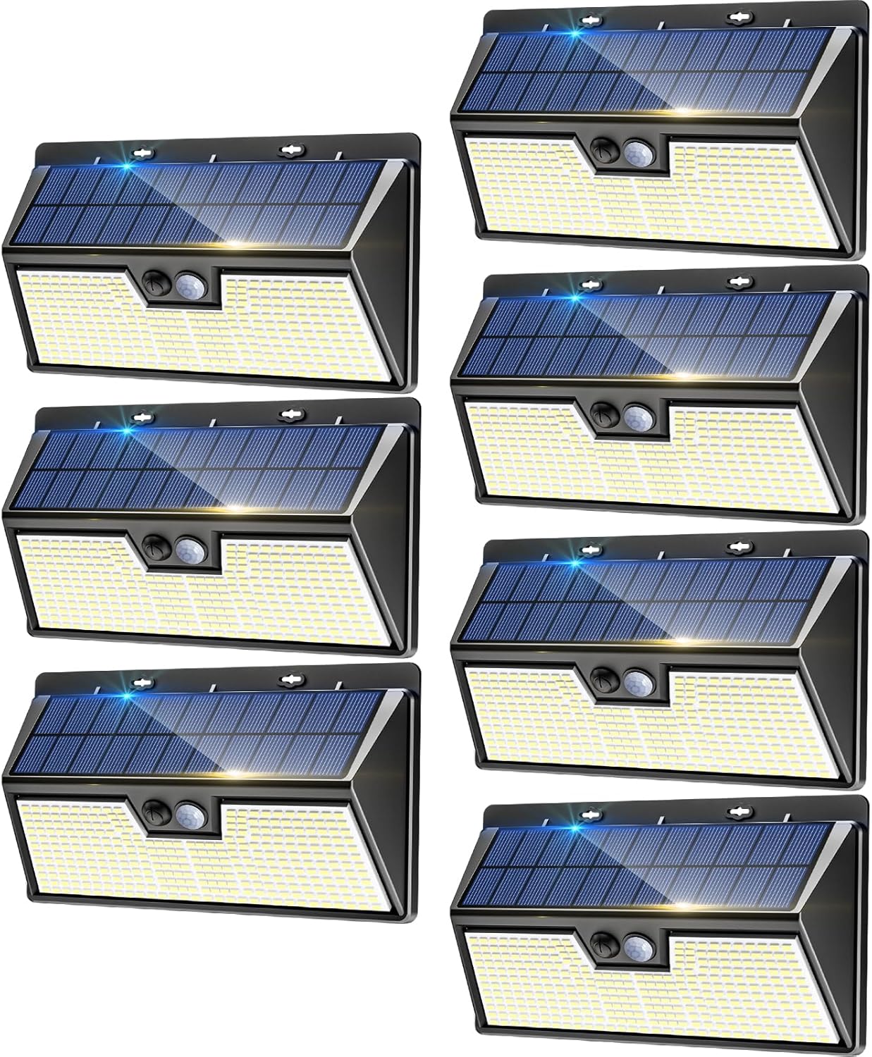 Nipify Faretto LED da Esterno Solare 7 Pezzi 318 LED - immagine 1