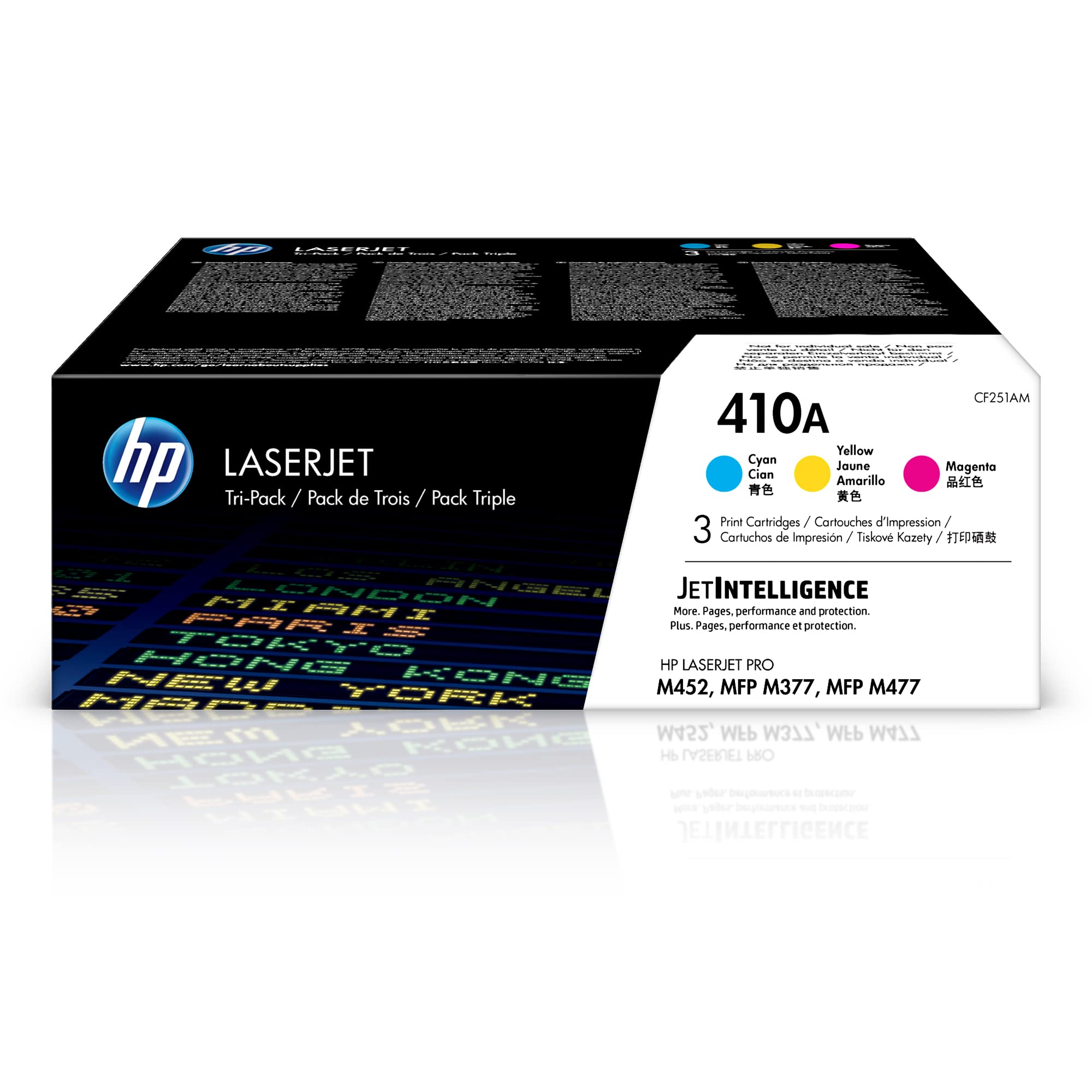 Hp Cartucce Toner 410A Ciano, Magenta, Giallo (3 pezzi)